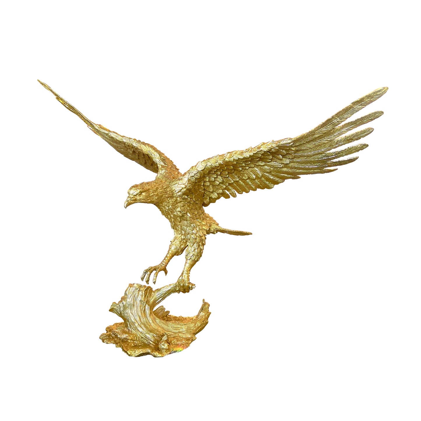 Handcrafted Italian Soild Brass American Eagle Statue