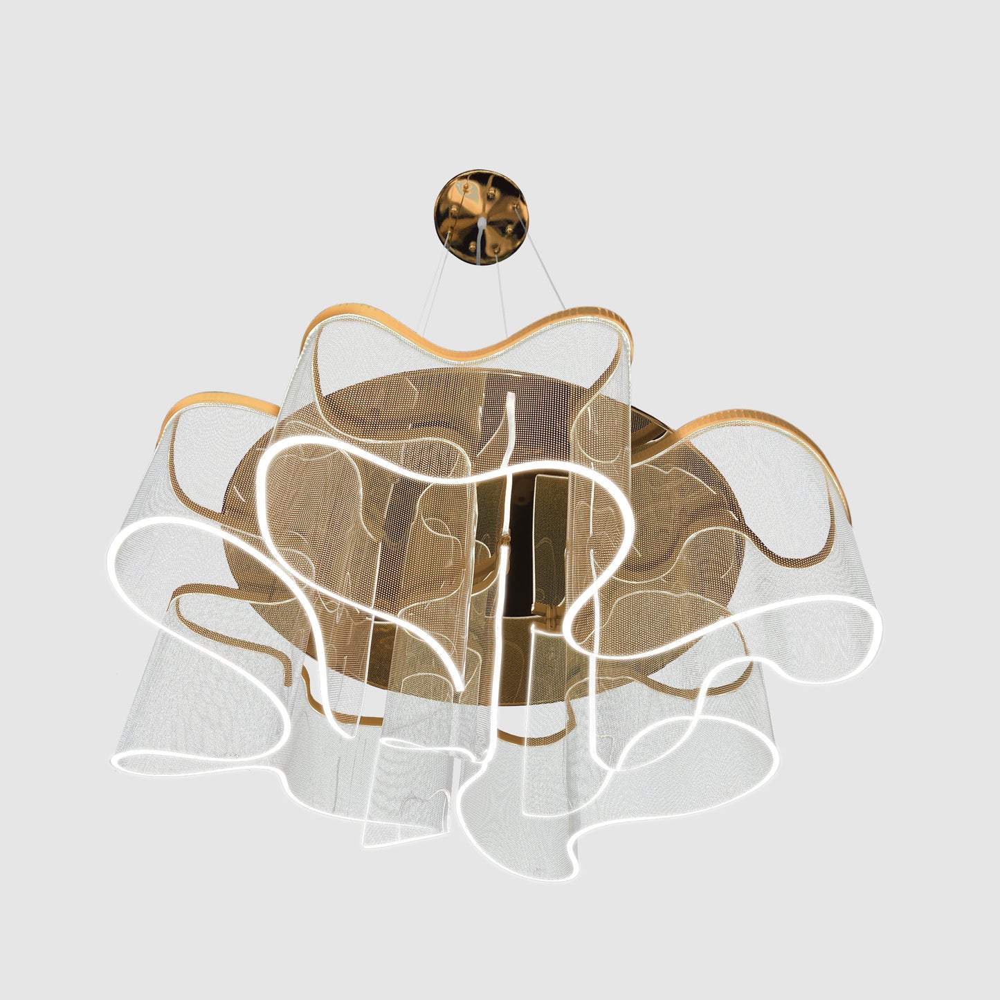 Luxury Chandelier LED Lighting Chandelier Gold Pendant Light Not Dimmable
