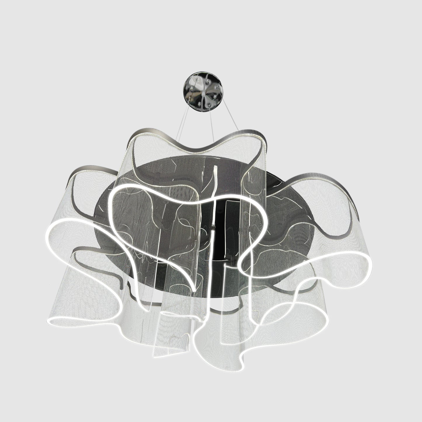 Luxury Chandelier LED Lighting Chandelier Chrome Pendant Light Not Dimmable