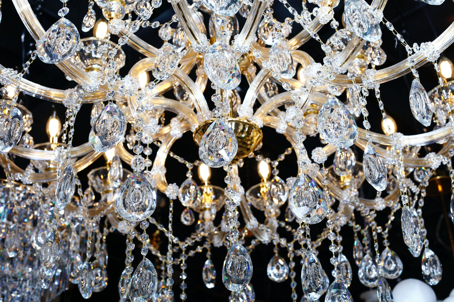Maria Theresa 45" Wide Gold 24- Light Crystal Chandelier - Spot Light Inc