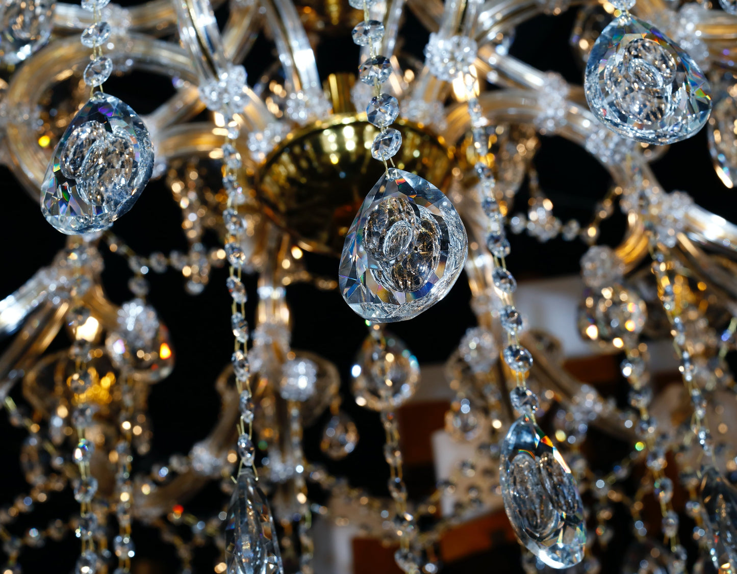 Maria Theresa 45" Wide Gold 24- Light Crystal Chandelier - Spot Light Inc