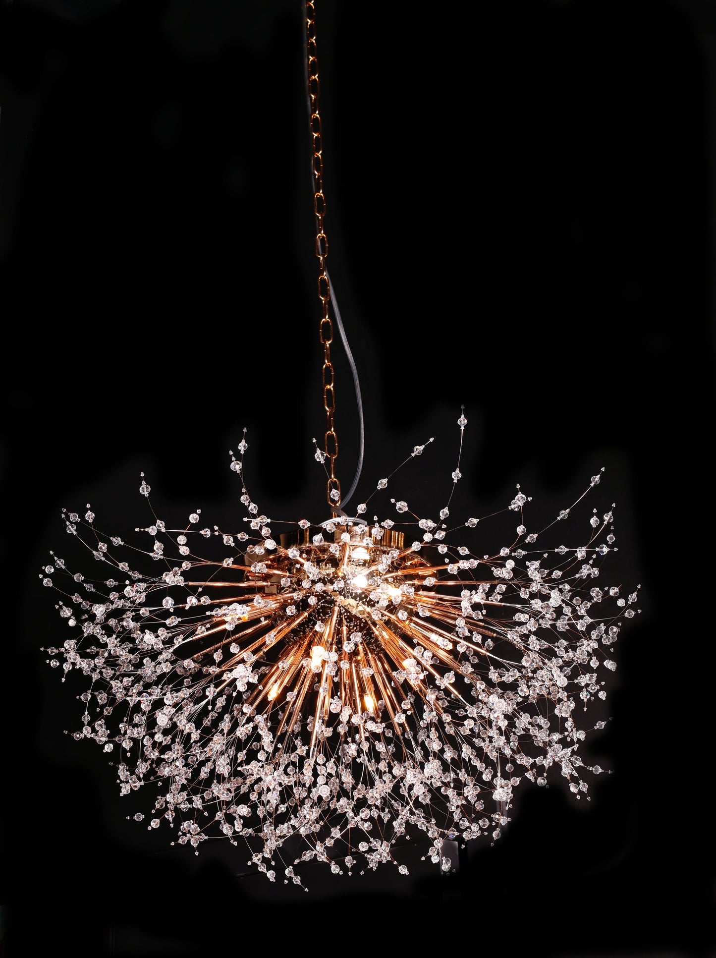 Starburst Chandelier flush Mount Ceiling Light Crystal Chandelier 30" Wide - Spot Light Inc