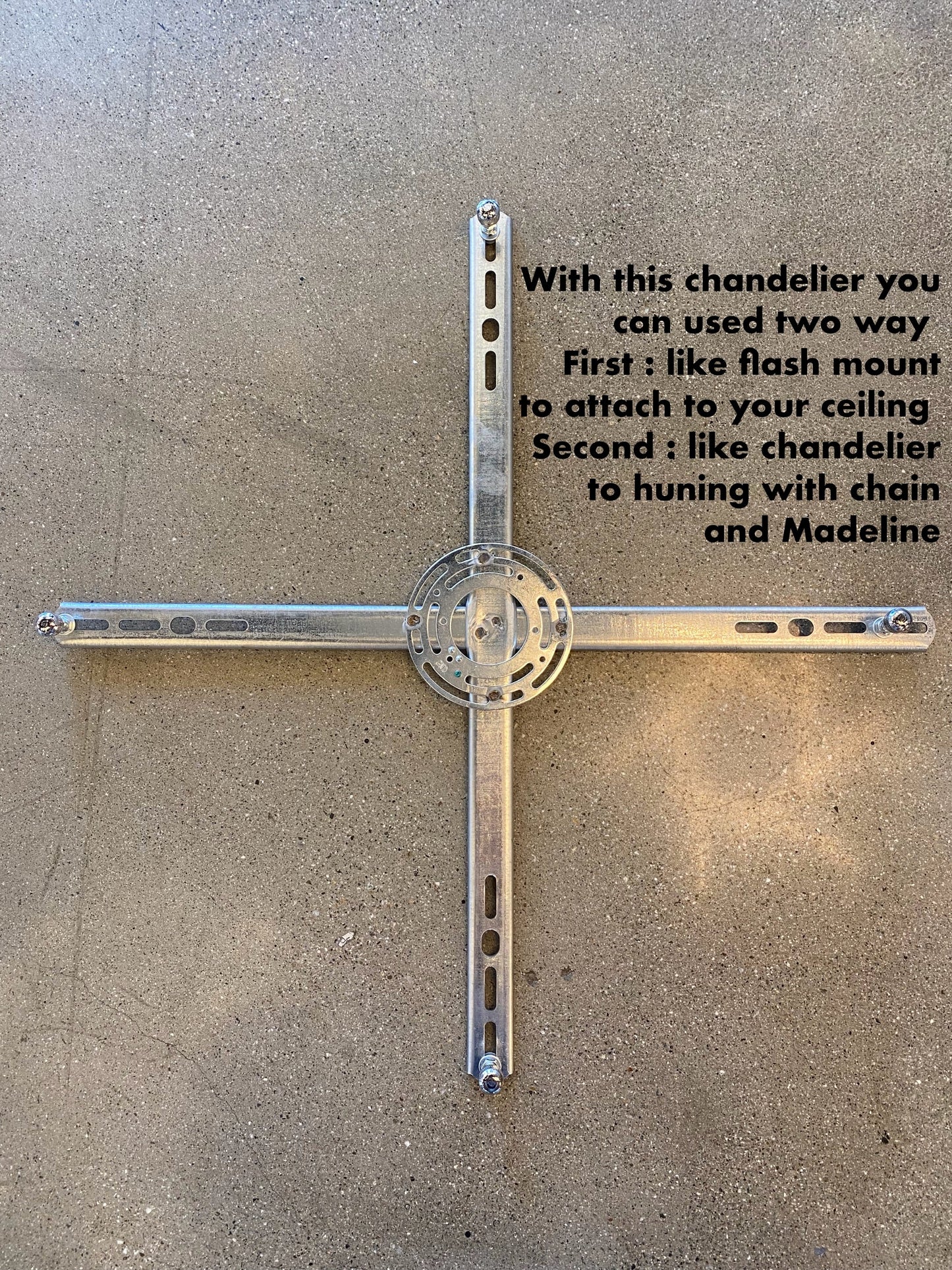 Round Chandelier 28" Wide Crystal Clear Flush mount - Spot Light Inc