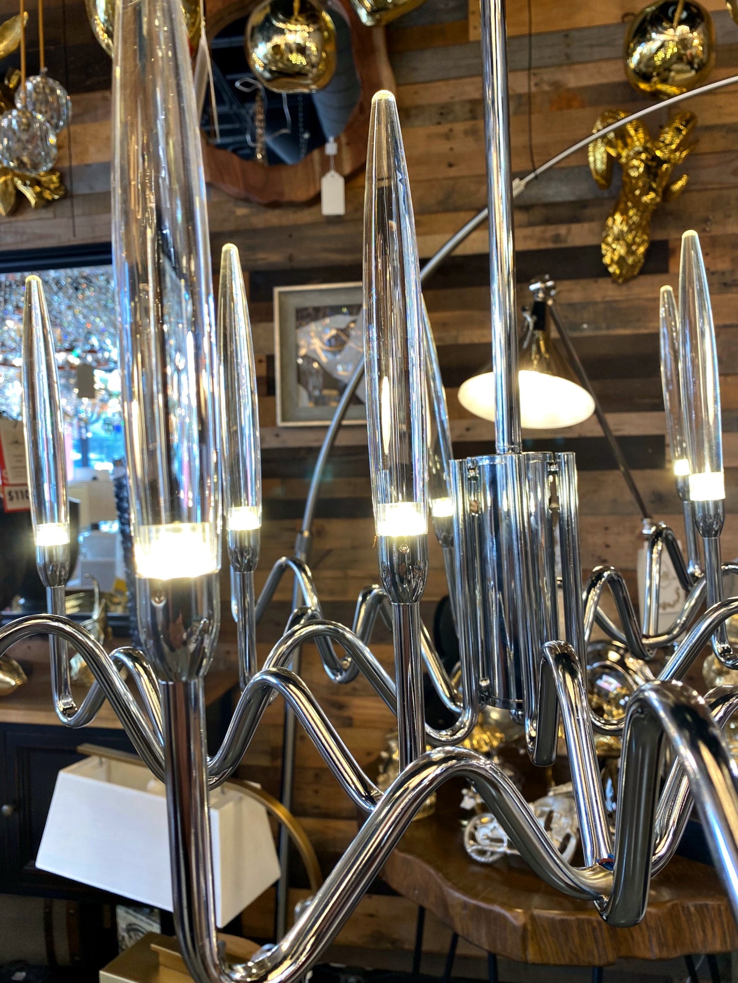 Chandelier 30" Wide 15-Light Acrylic Chandelier - Spot Light Inc