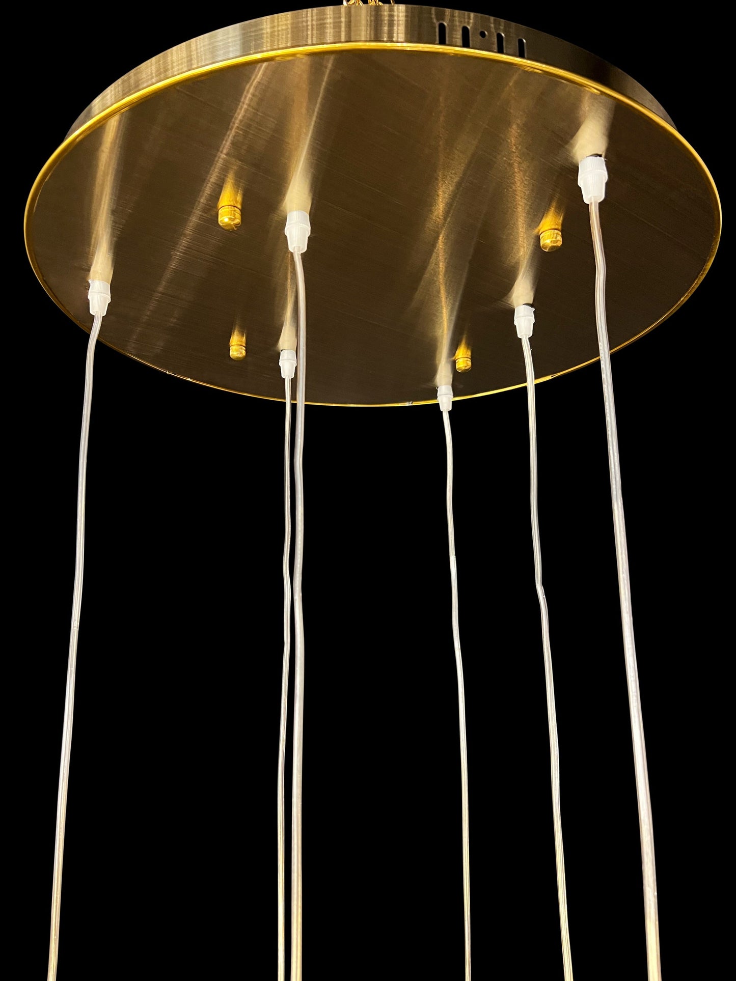 luxury Crystal Chandelier 19.5" Wide Staircase Ceiling Light 6-Lights - Spot Light Inc