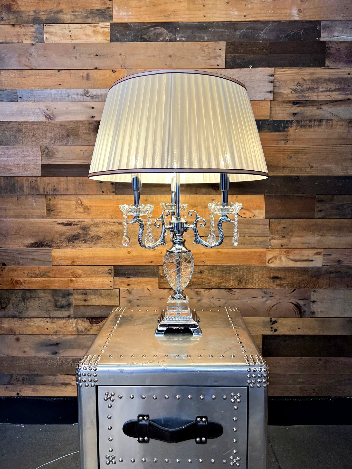 Crystal Table Lamp 3-Light Traditional Lamps - Spot Light Inc