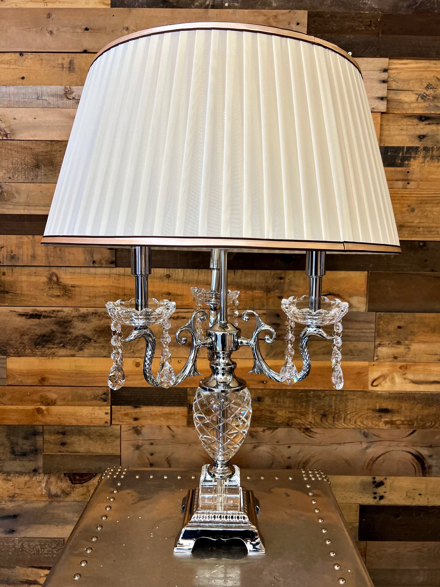 Crystal Table Lamp 3-Light Traditional Lamps - Spot Light Inc