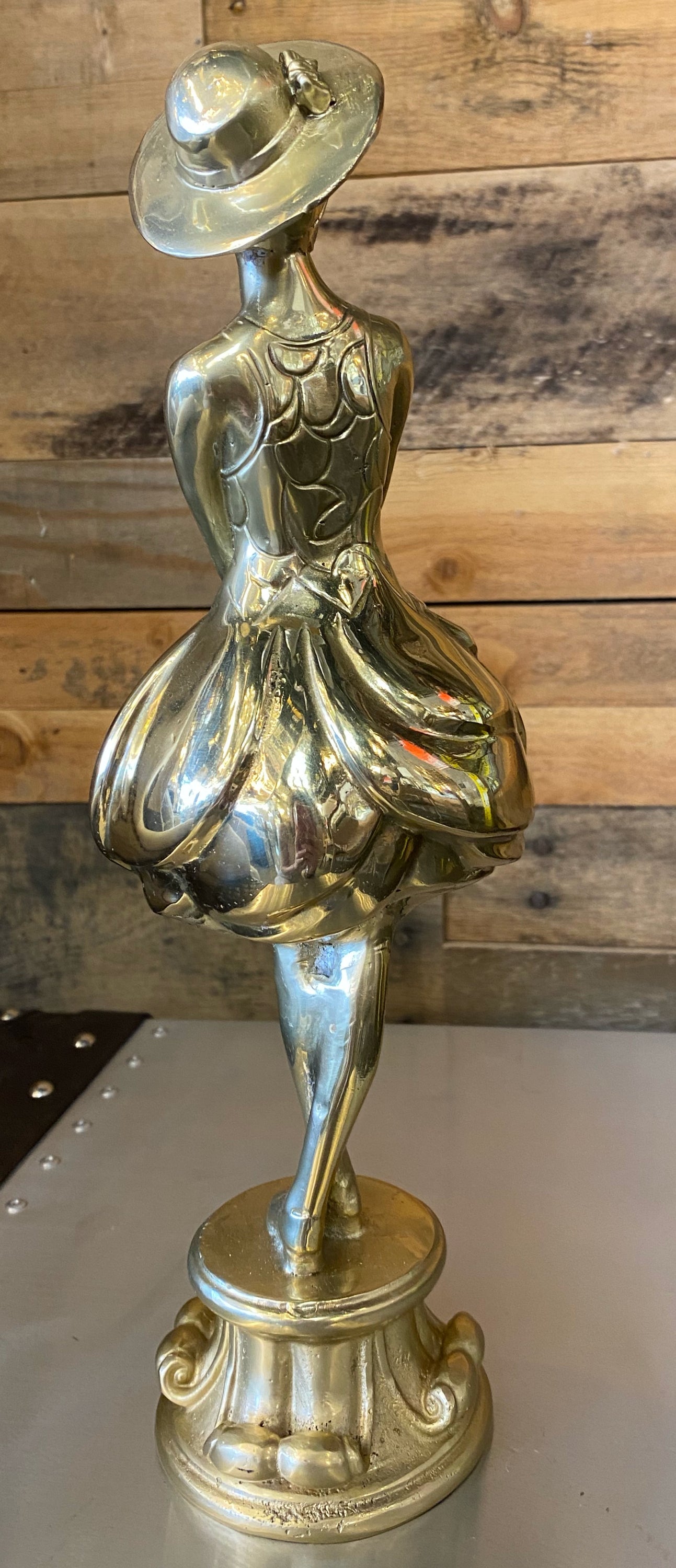 Handmade Bronze Ballerina Statue Brass Sculpture Vintage Art - Spot Light Inc