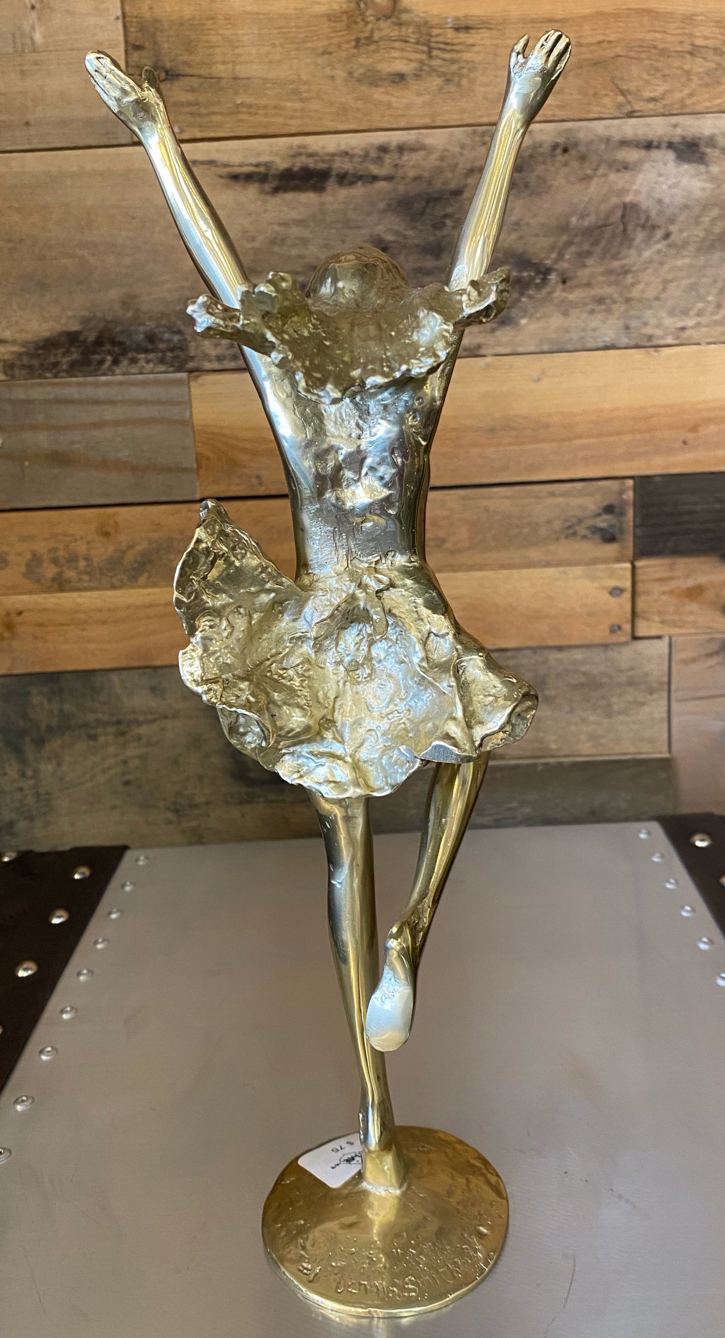 Handmade Bronze Ballerina Statue Brass Sculpture Vintage Art - Spot Light Inc