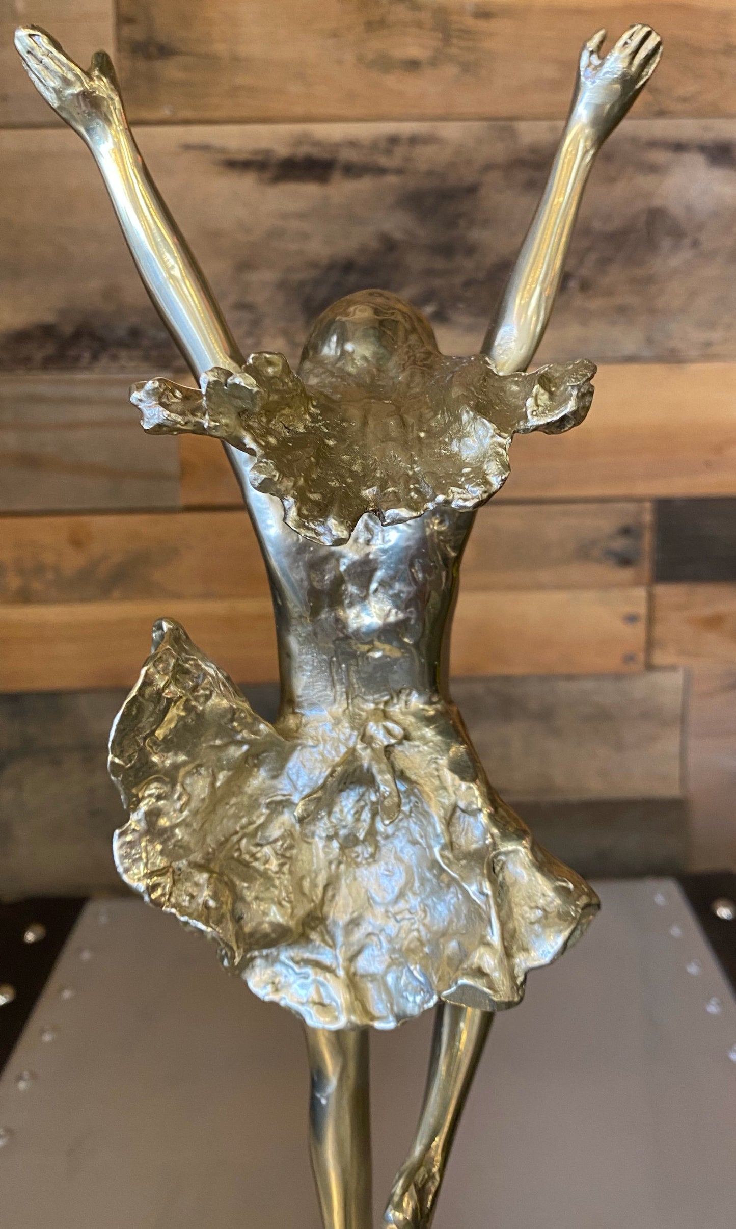 Handmade Bronze Ballerina Statue Brass Sculpture Vintage Art - Spot Light Inc