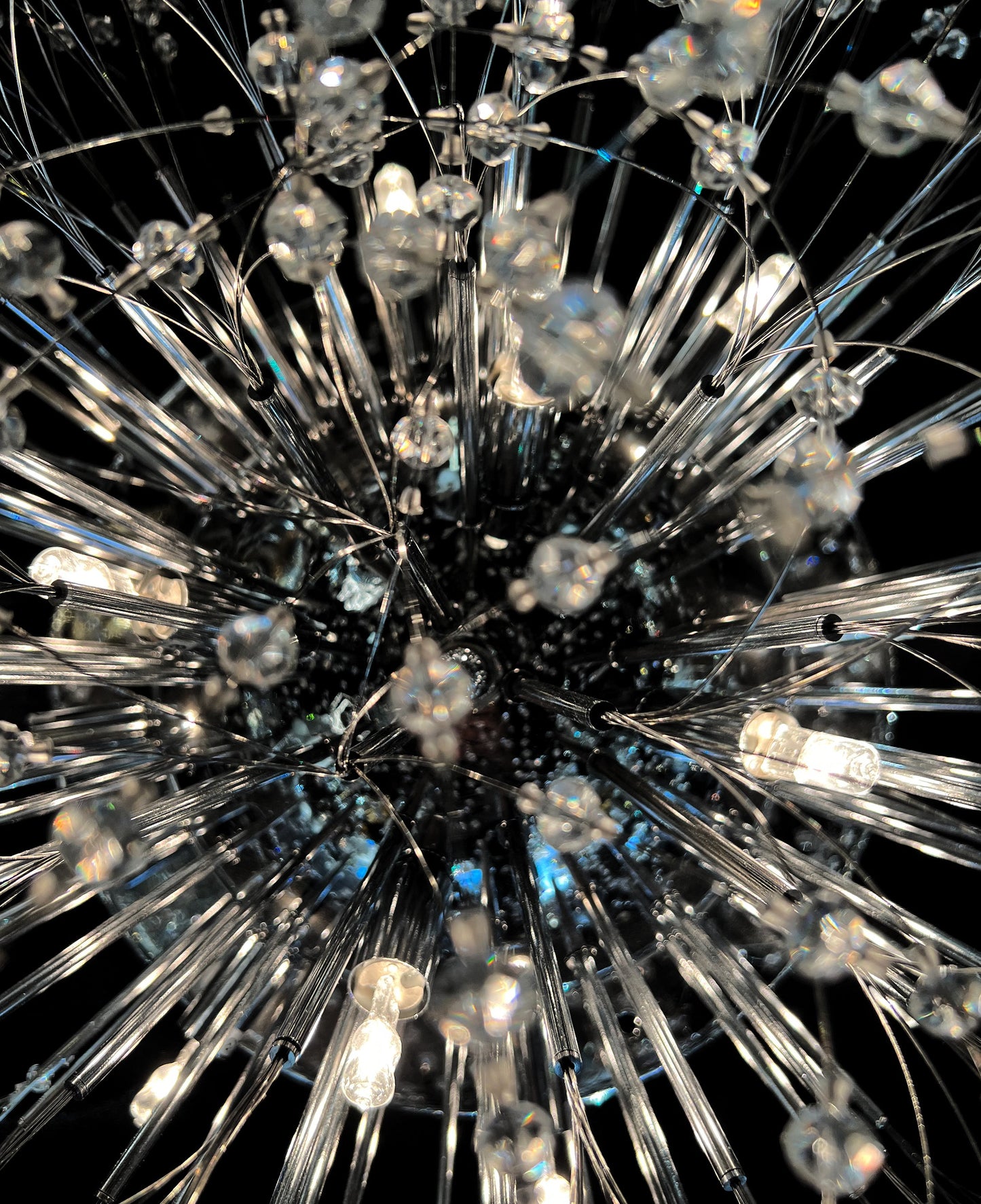 Starburst Chandelier Flush mount Ceiling Light Crystal Chandelier - Spot Light Inc