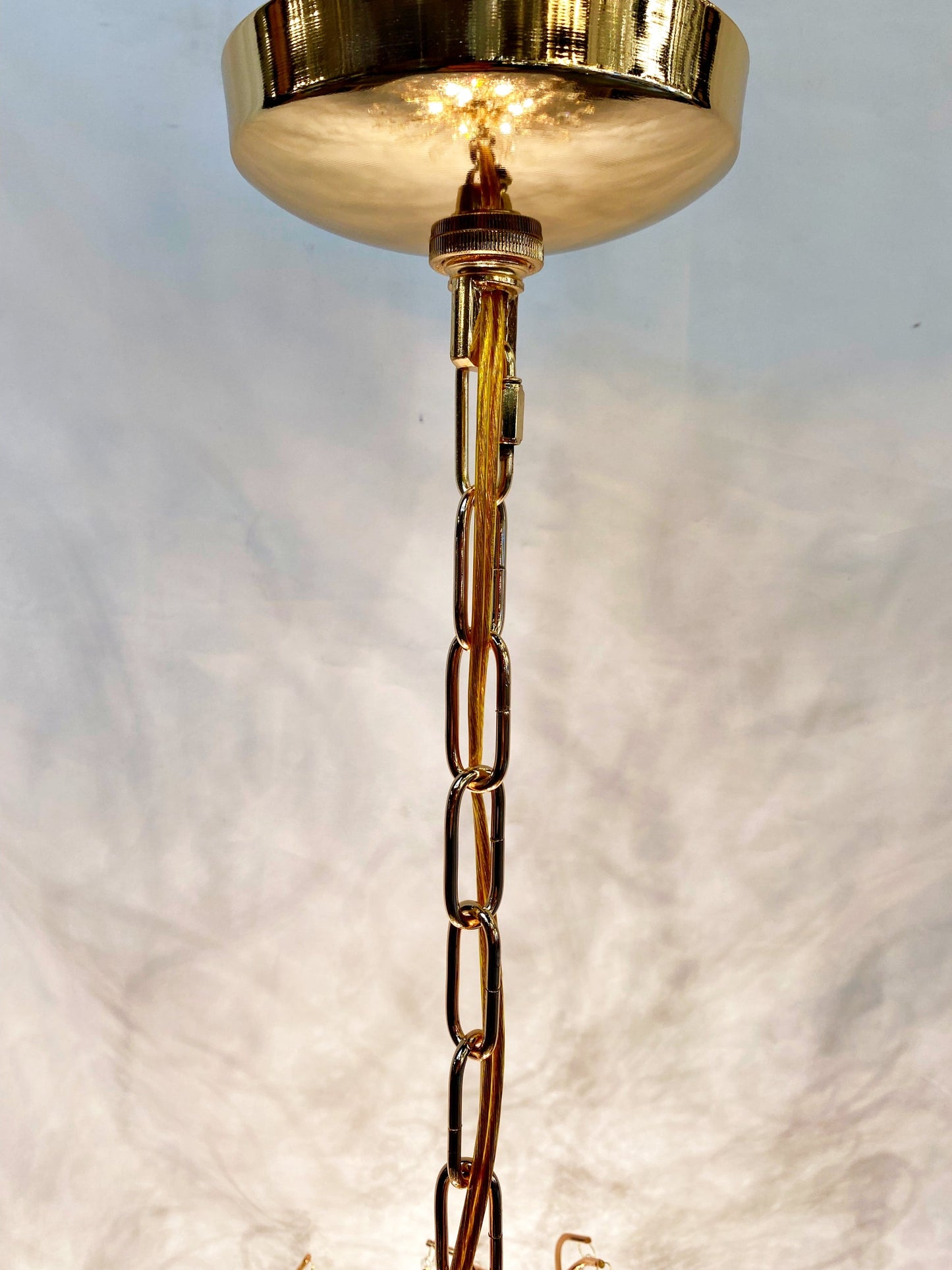 Crystal Chandelier 30" Wide French Gold Crystal Chandelier - Spot Light Inc