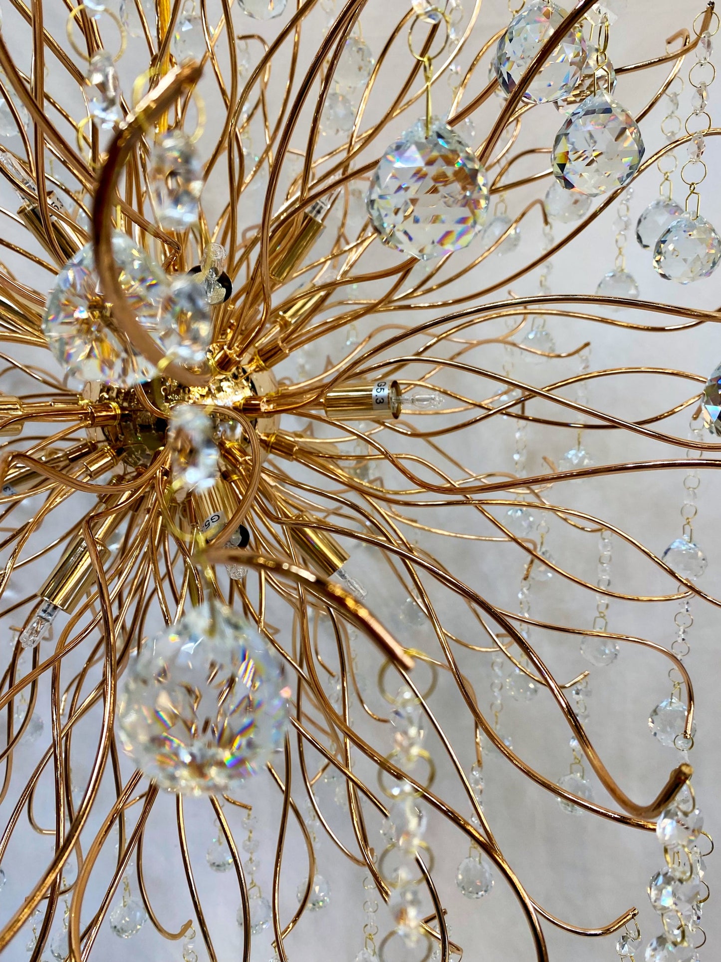 Crystal Chandelier 30" Wide French Gold Crystal Chandelier - Spot Light Inc