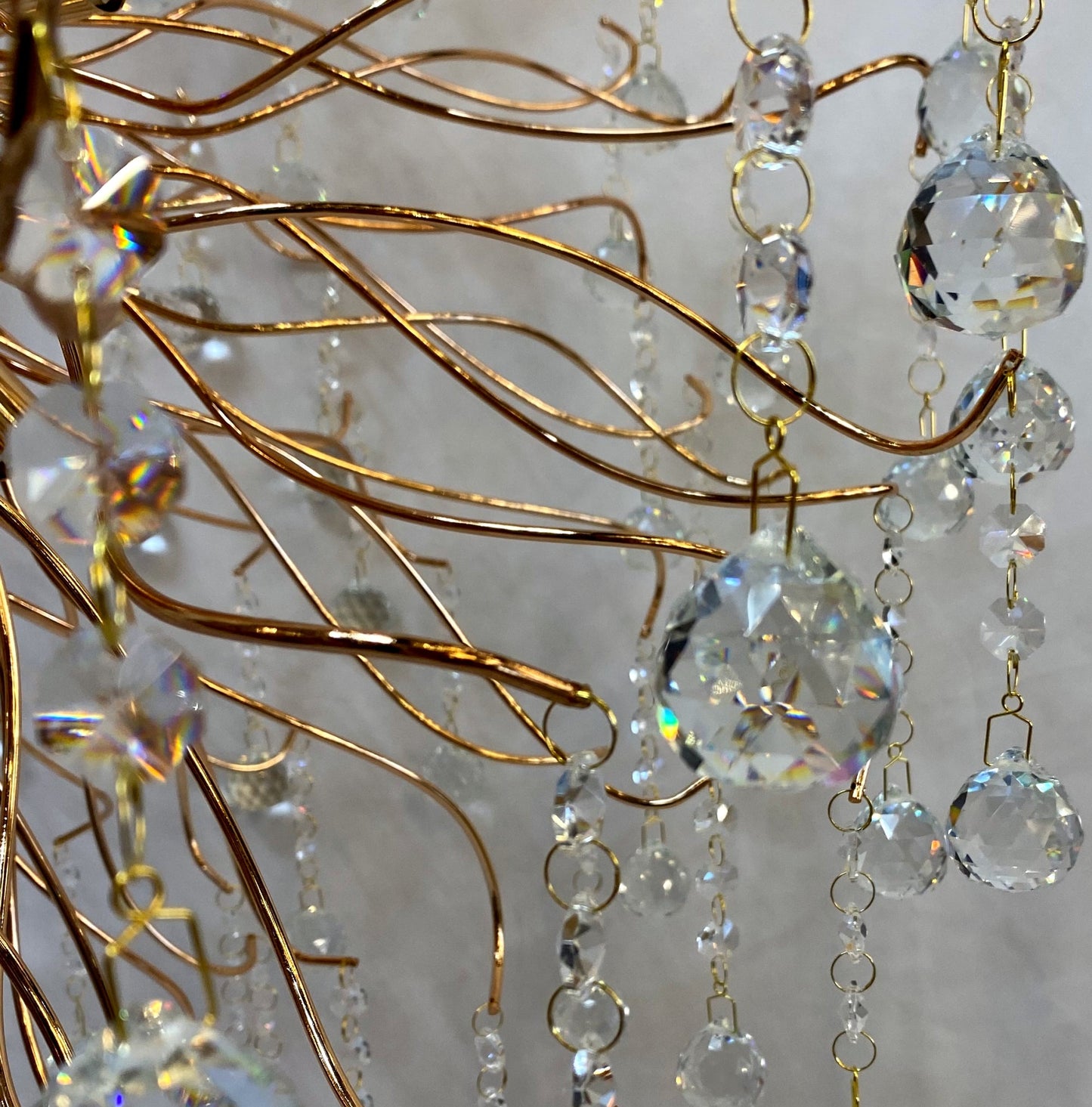 Crystal Chandelier 30" Wide French Gold Crystal Chandelier - Spot Light Inc