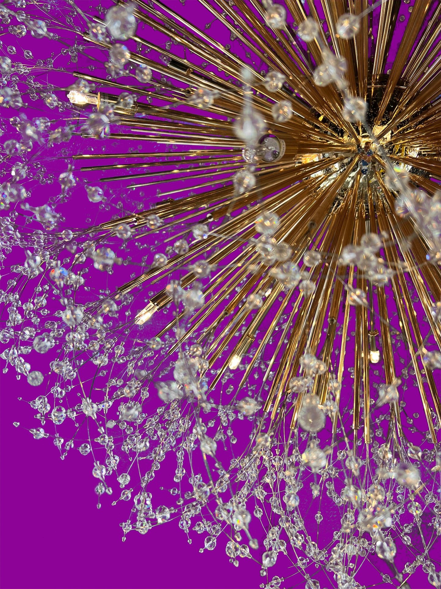 Starburst Chandelier 47" Wide Crystal Clear Chandelier