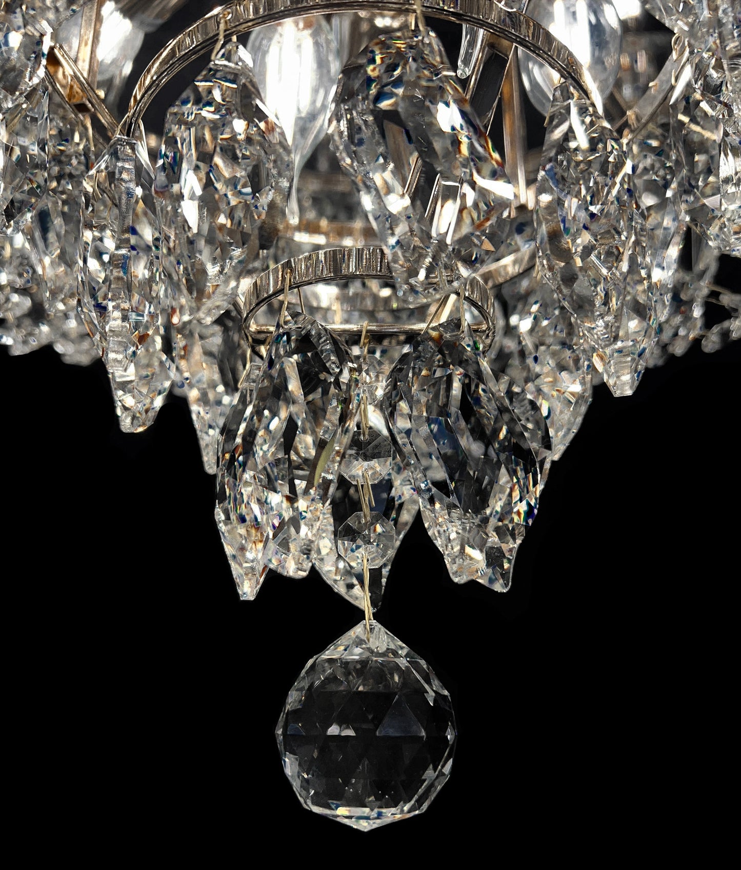 Chandelier 20- Lights 35" Wide Crystal Chandelier Chrome Finish - Spot Light Inc