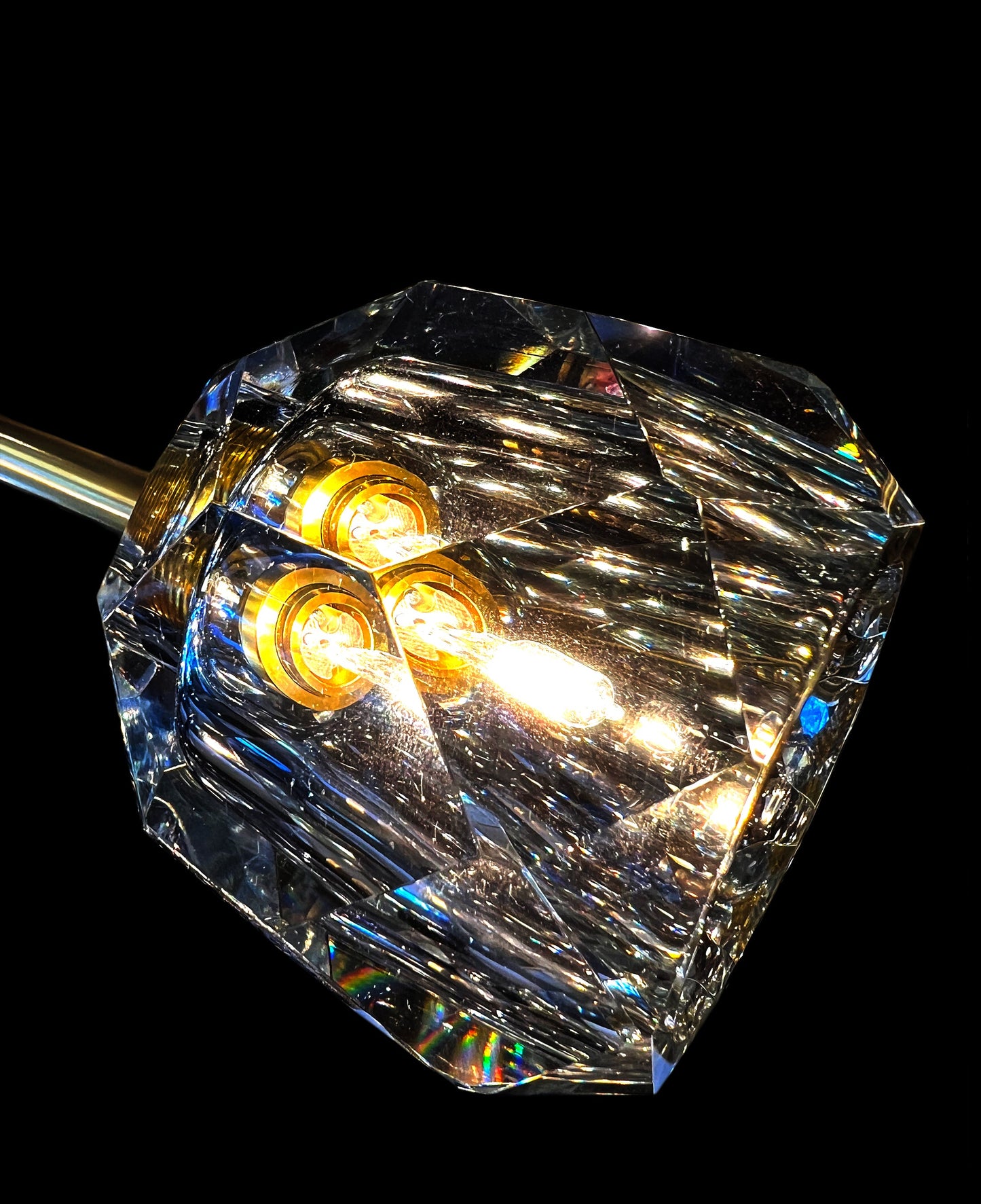 Chandelier 43" Wide 18- Lights Brass Clear Crystal - Spot Light Inc