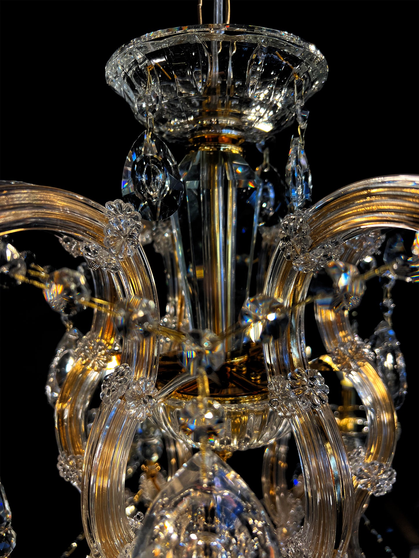 Maria Theresa Royal 26" Wide Gold 6- Light Crystal Chandelier