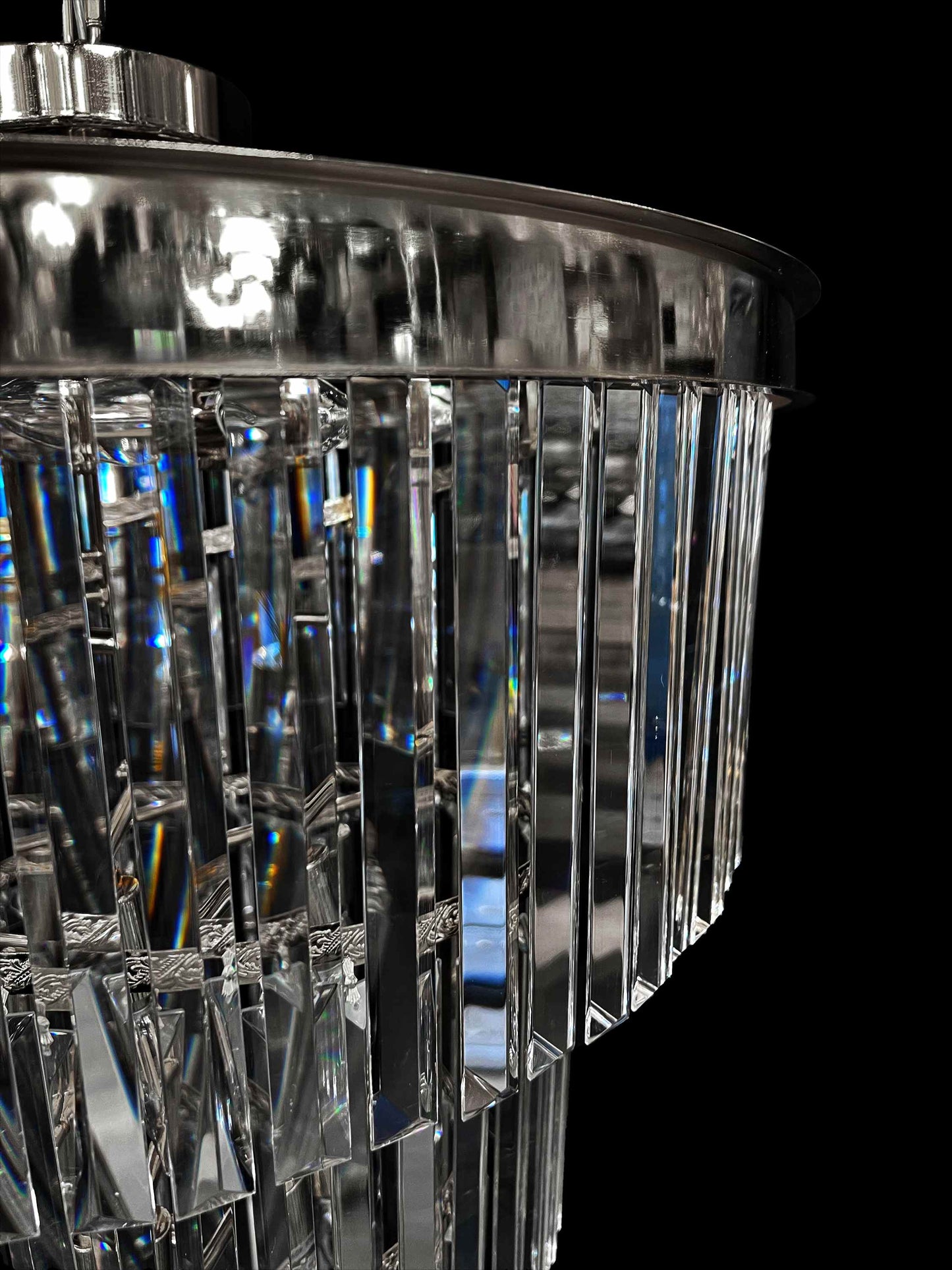 Chandelier 15- Lights Crystal 25.5" Wide Chrome Finish