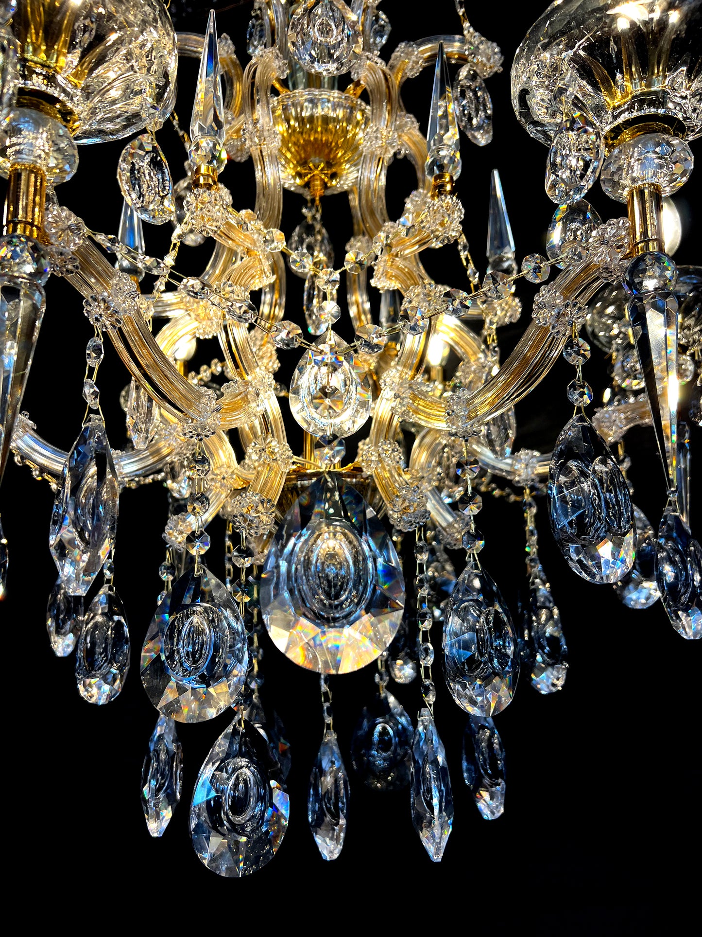 Maria Theresa Royal 26" Wide Gold 6- Light Crystal Chandelier