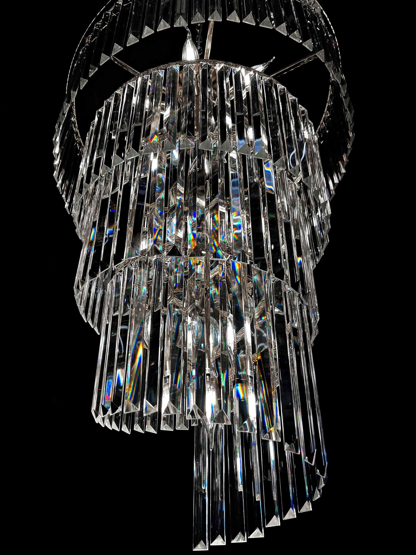 Chandelier 15- Lights Crystal 25.5" Wide Chrome Finish