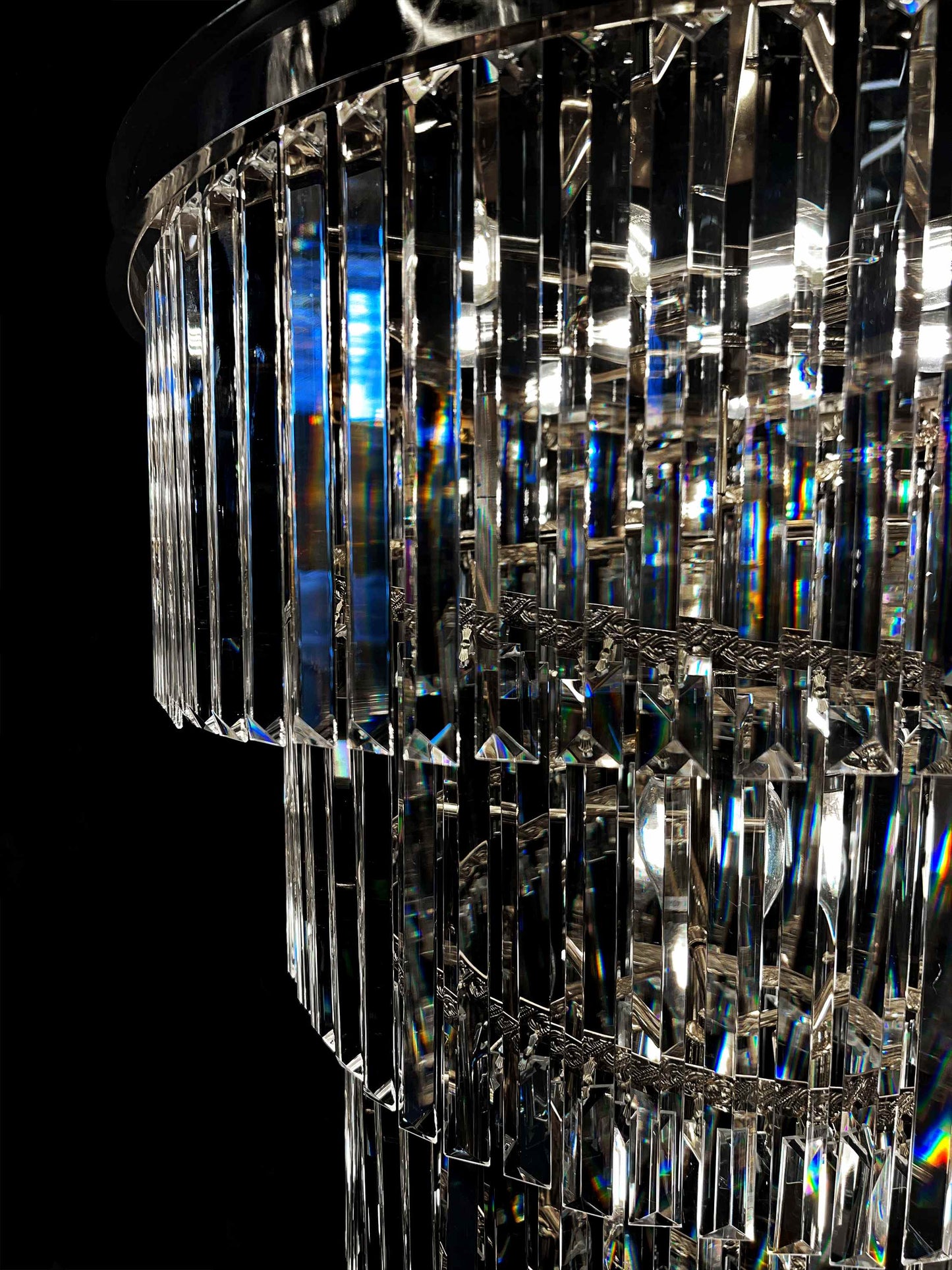 Chandelier 15- Lights Crystal 25.5" Wide Chrome Finish