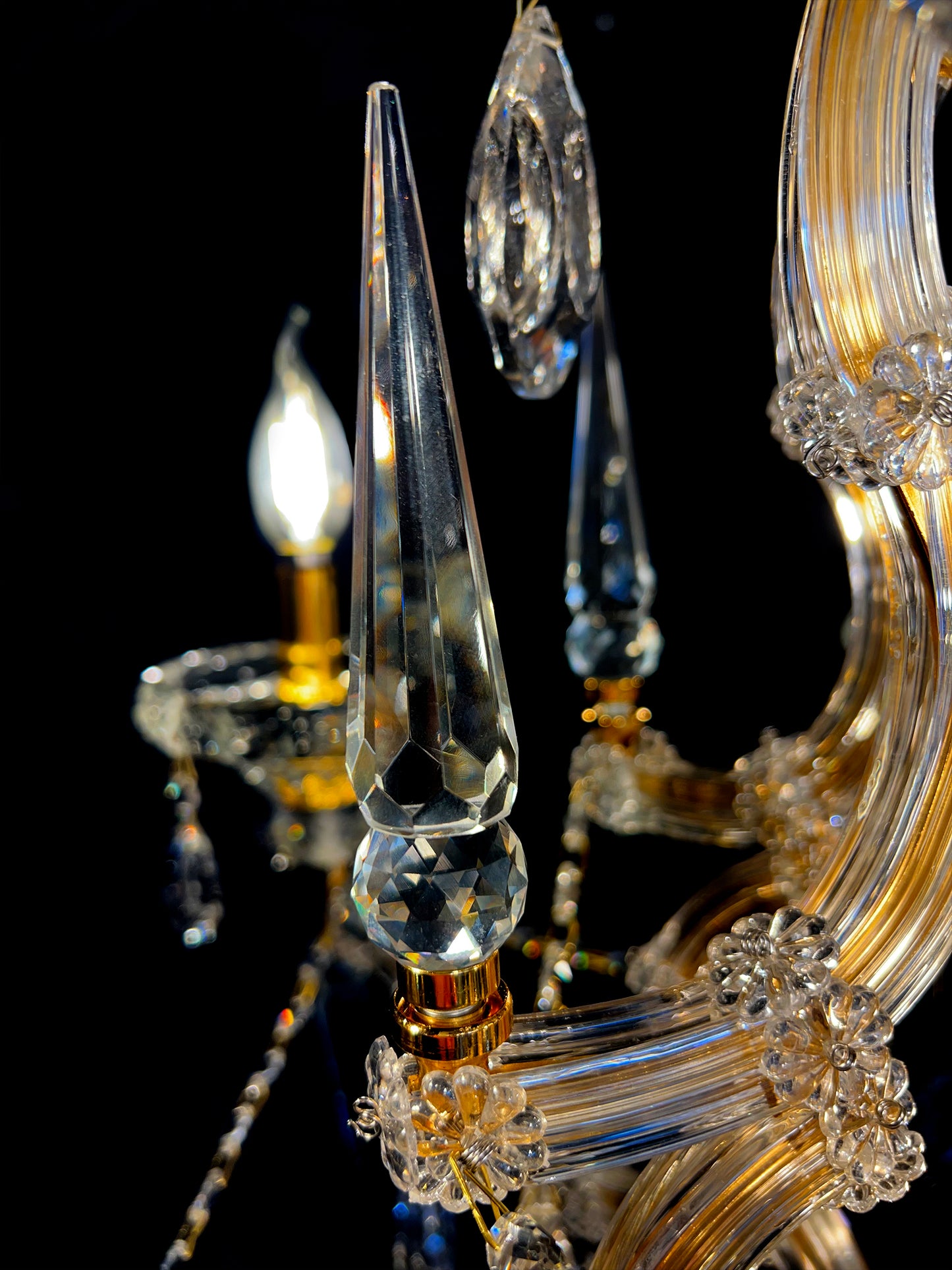 Maria Theresa Royal 26" Wide Gold 6- Light Crystal Chandelier