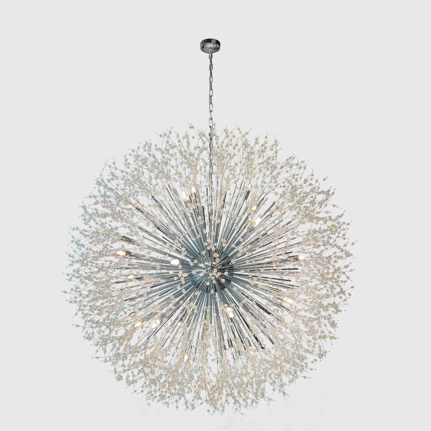 Starburst Chandelier 47" wide Crystal Chandelier
