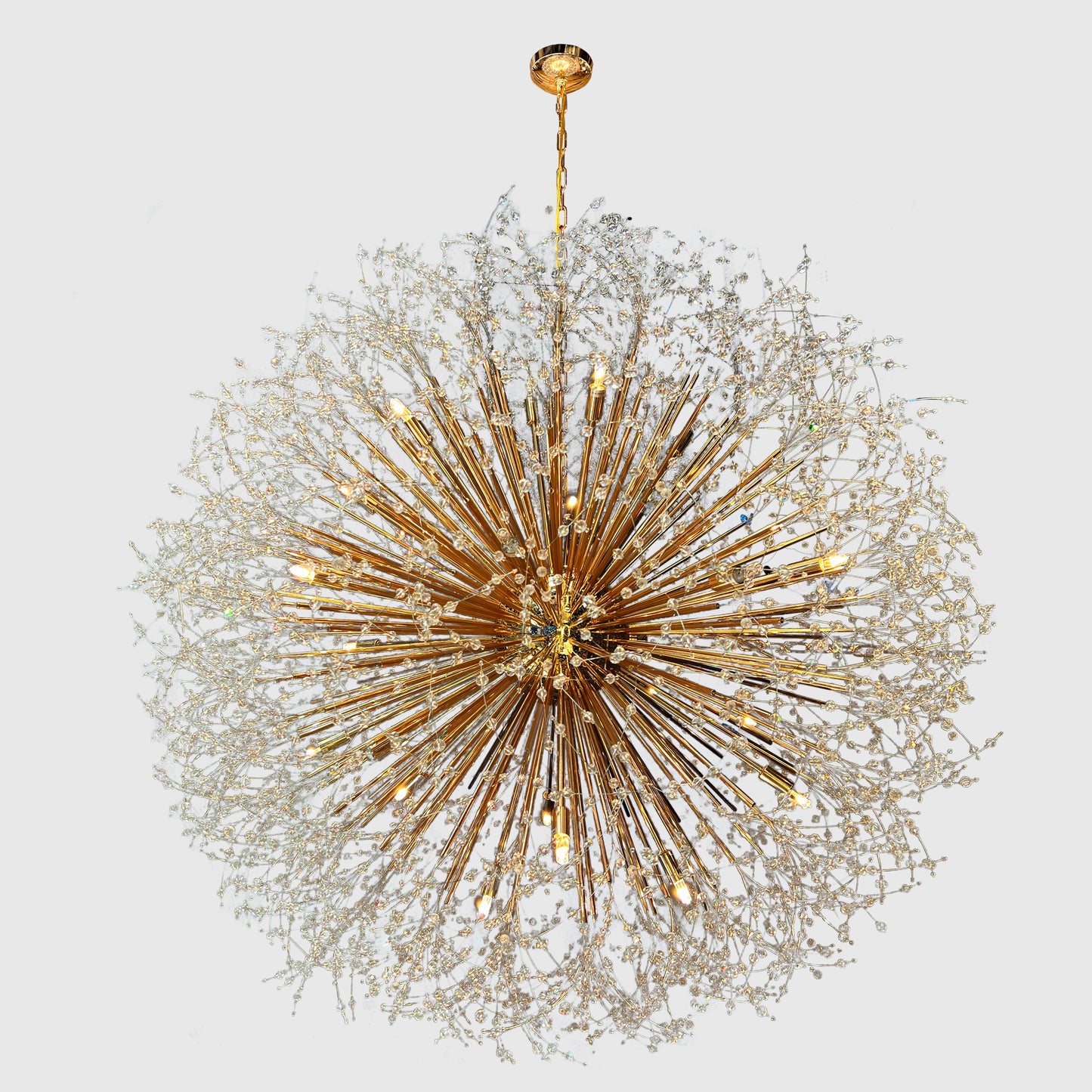 Starburst Chandelier 47" Wide Crystal Clear Chandelier