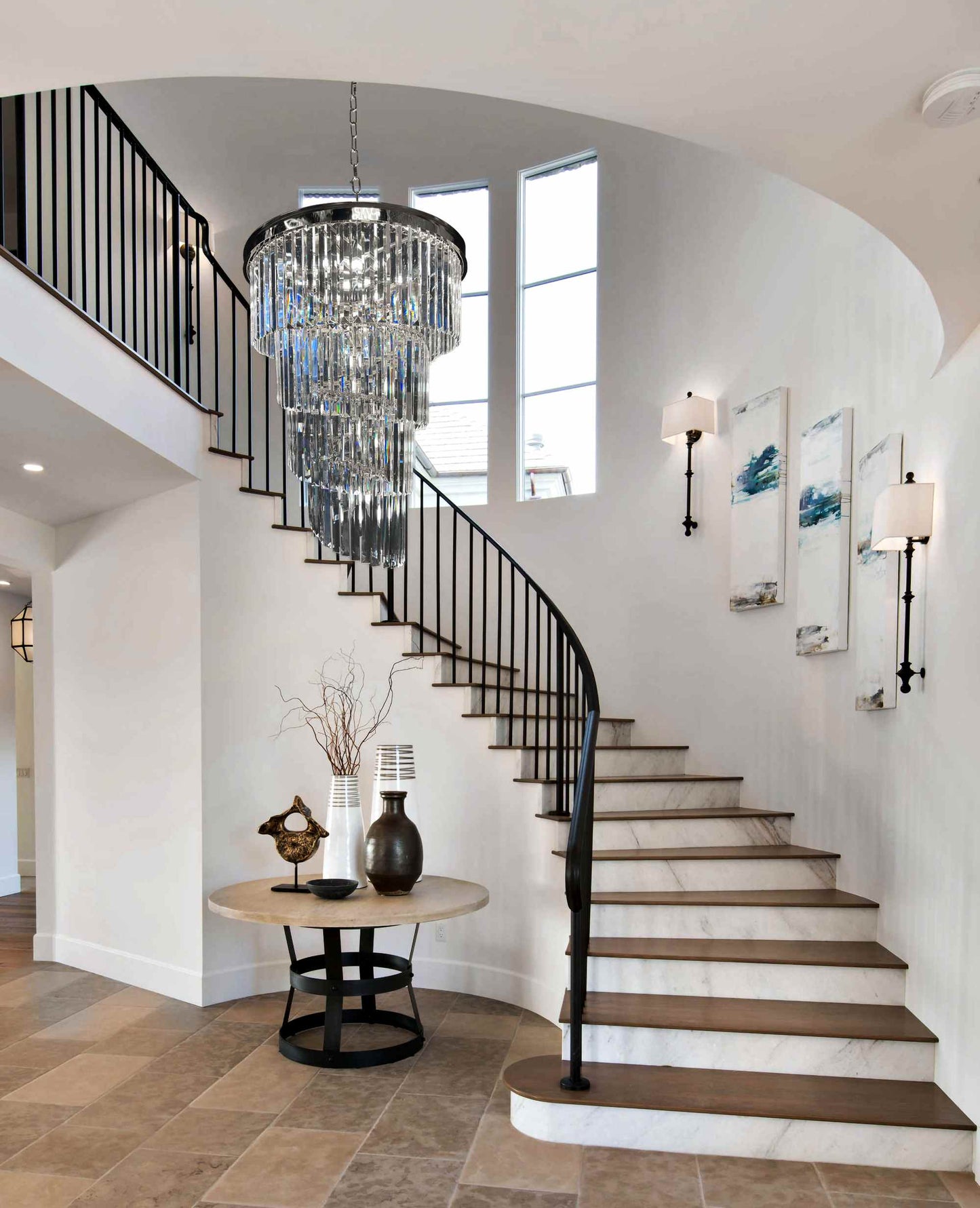 Chandelier 15- Lights Crystal 25.5" Wide Chrome Finish