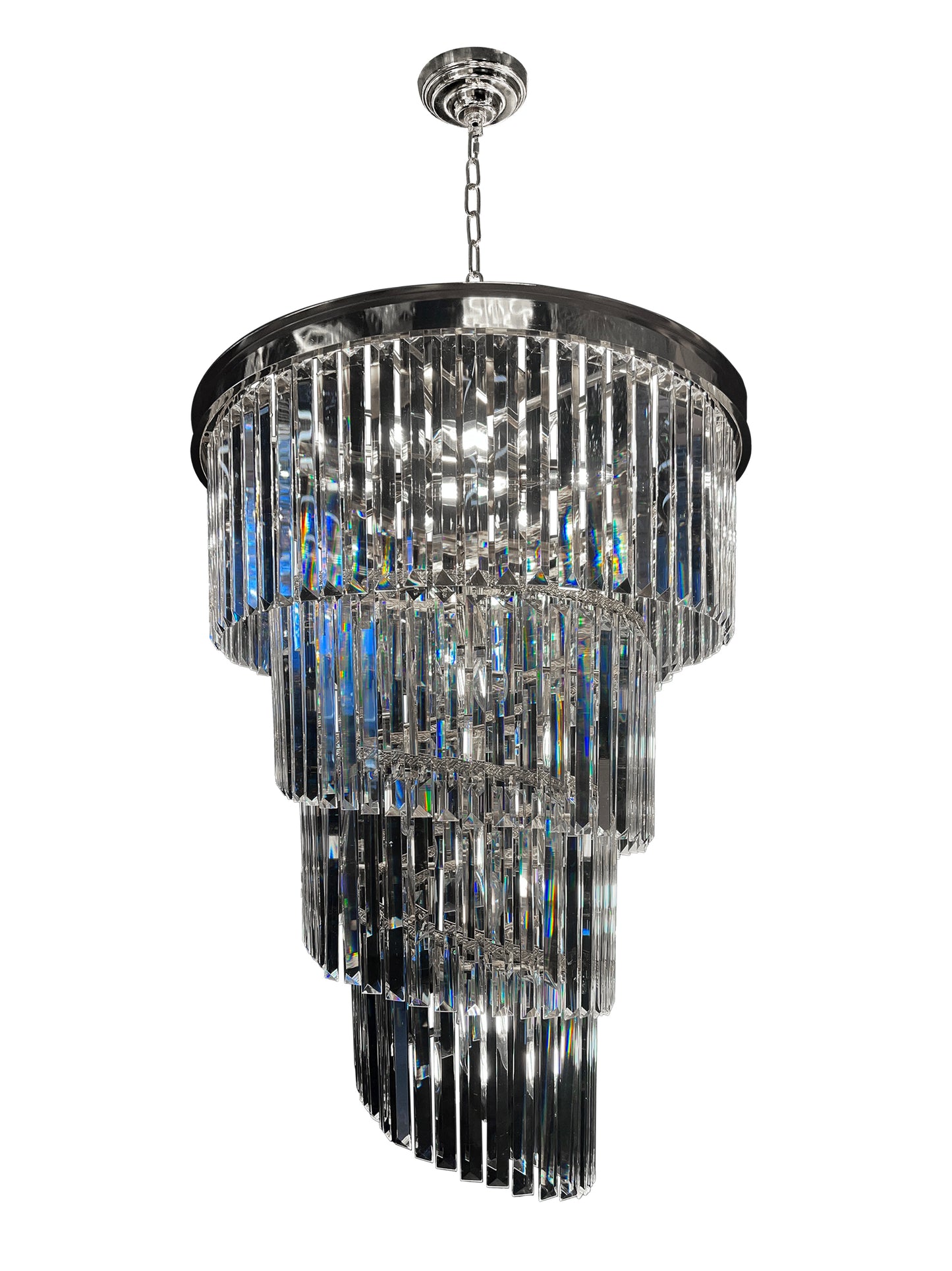 Chandelier 15- Lights Crystal 25.5" Wide Chrome Finish