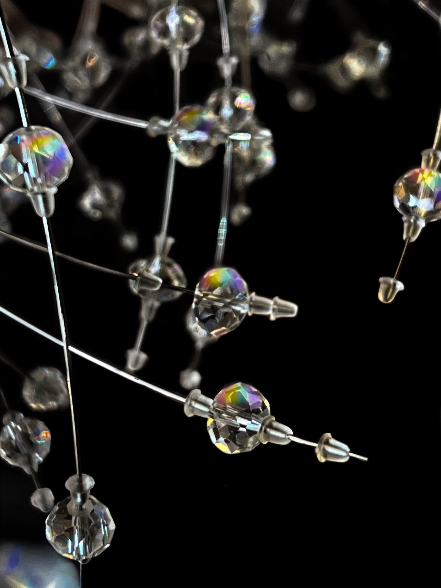 Luxe Starburst Chrome Crystal Chandelier 47 "