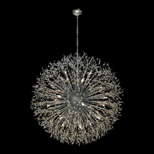 Luxe Starburst Chrome Crystal Chandelier 47 "