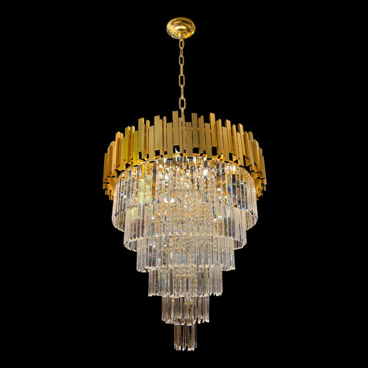 Crystal Tiered Empire Chandelier