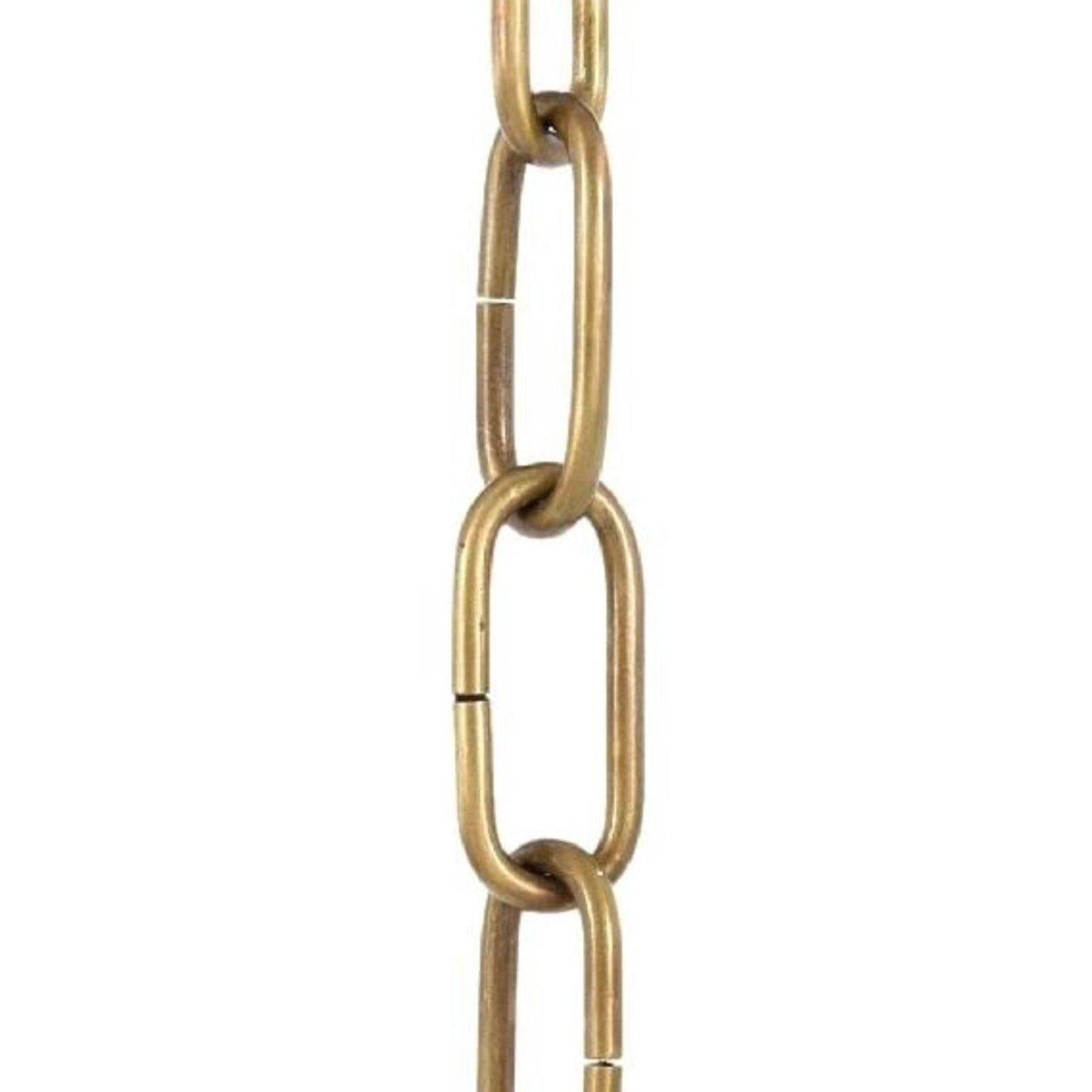 Gold chain on a white background