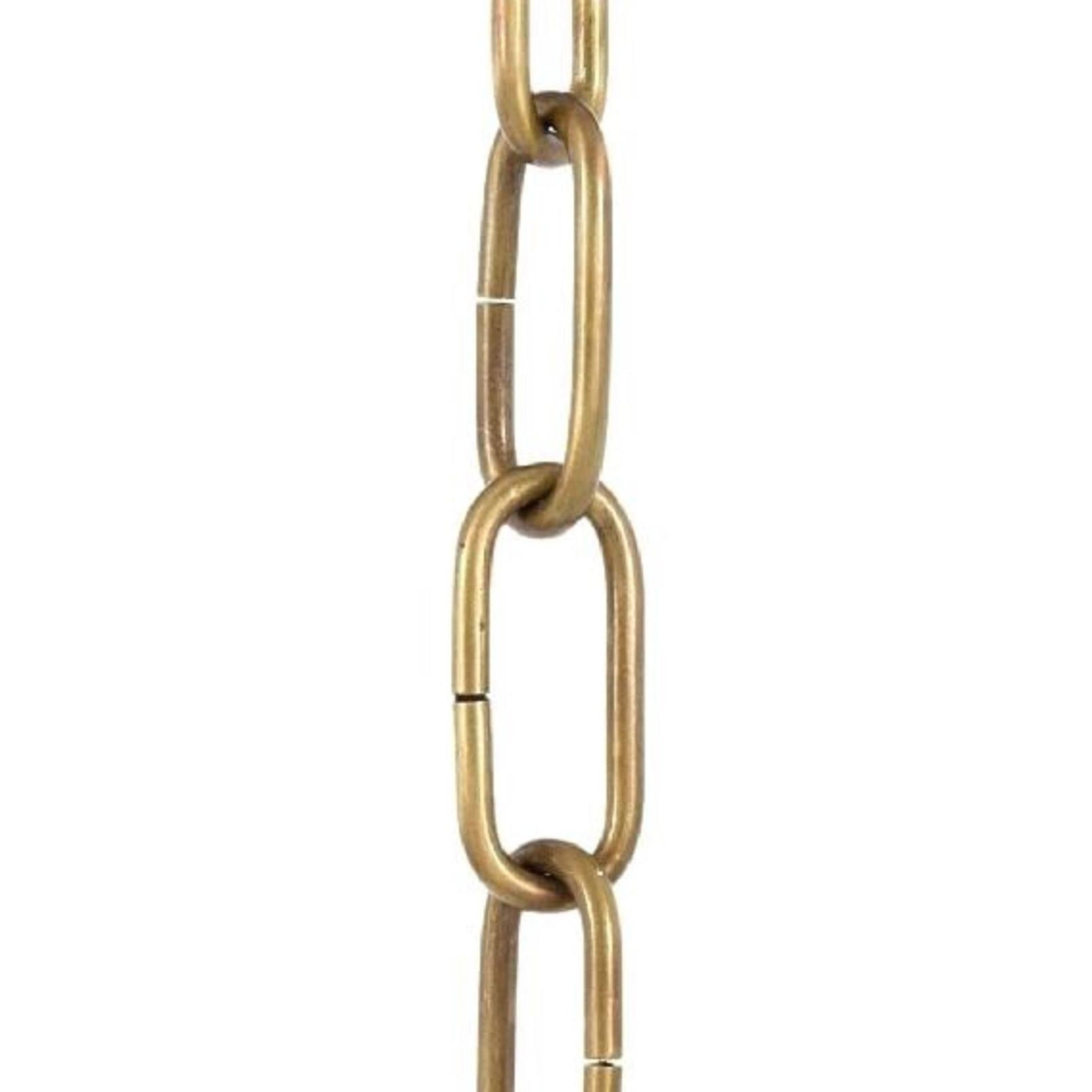 Gold chain on a white background