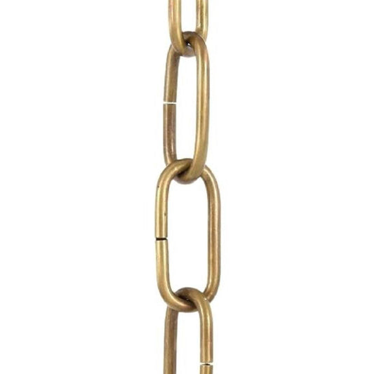 Gold chain on a white background