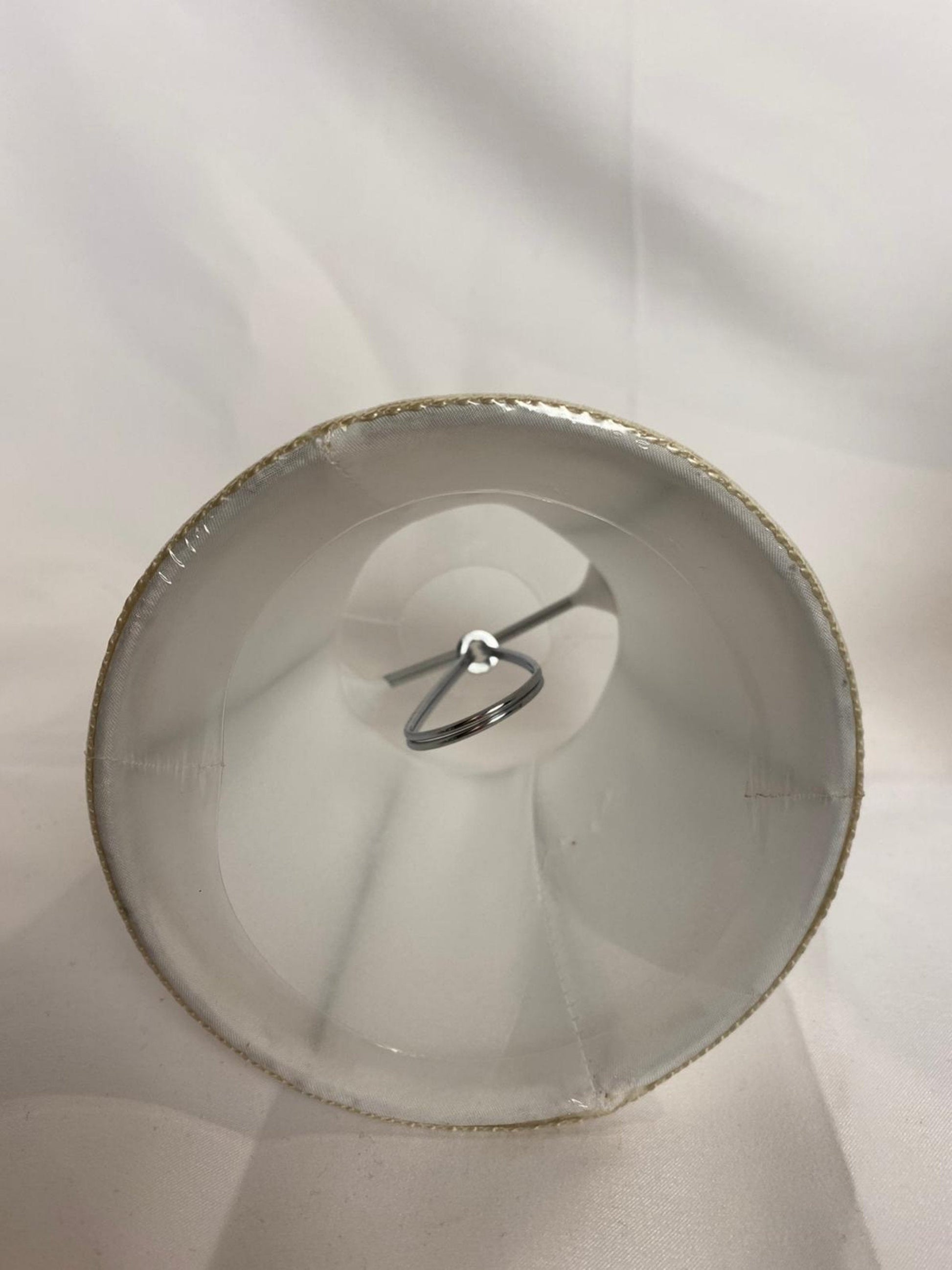 Interior view of clip-on lamp shade fitting