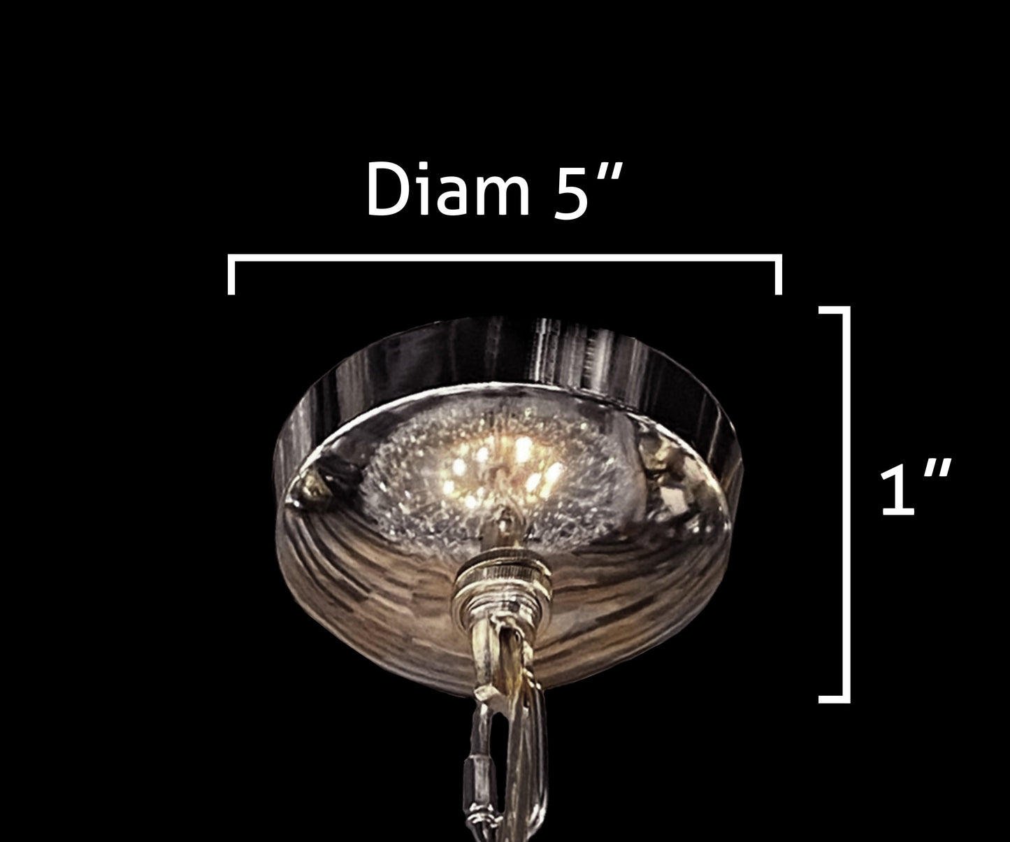 24"chrome canopy diamantion