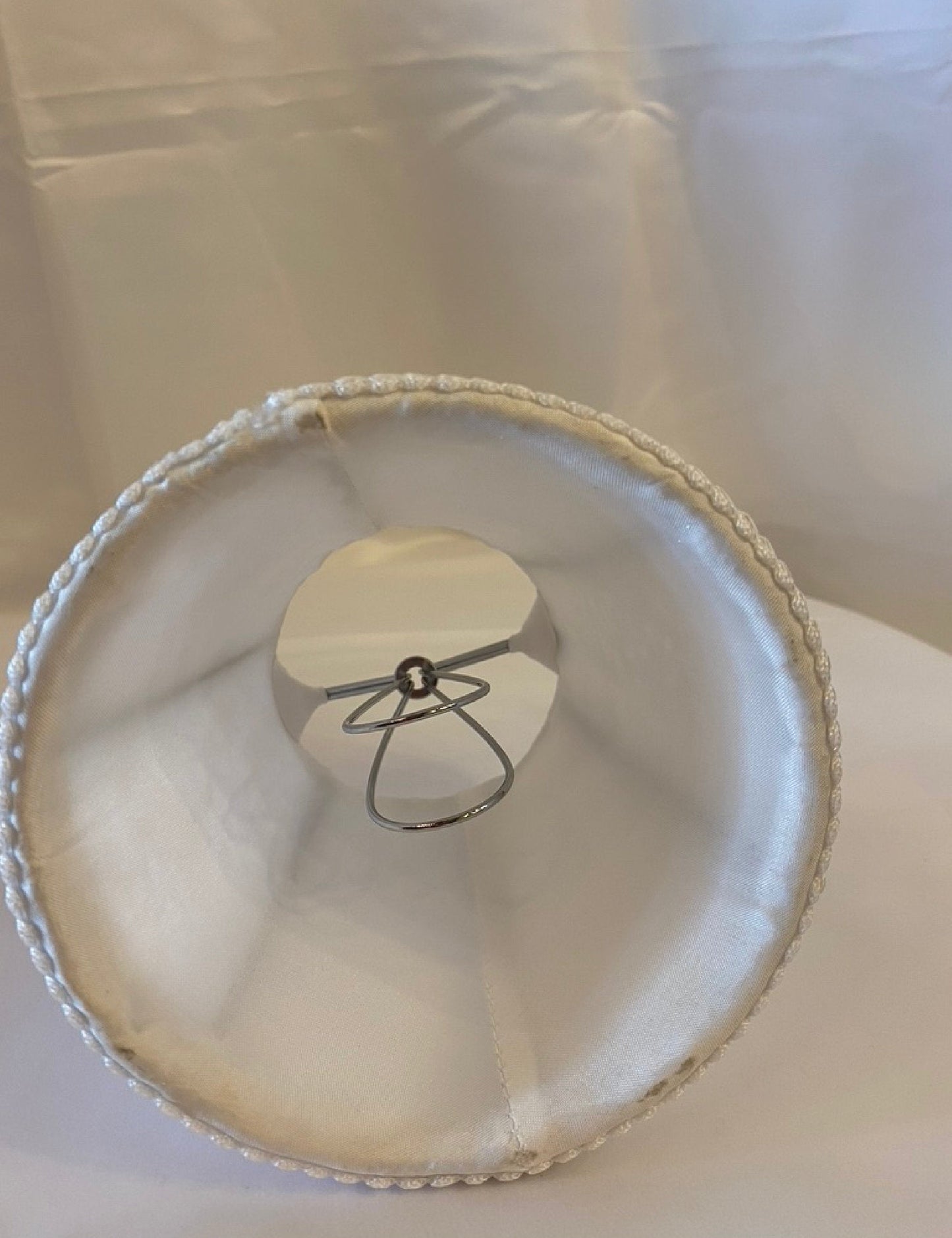 Interior view of clip-on lamp shade fitting