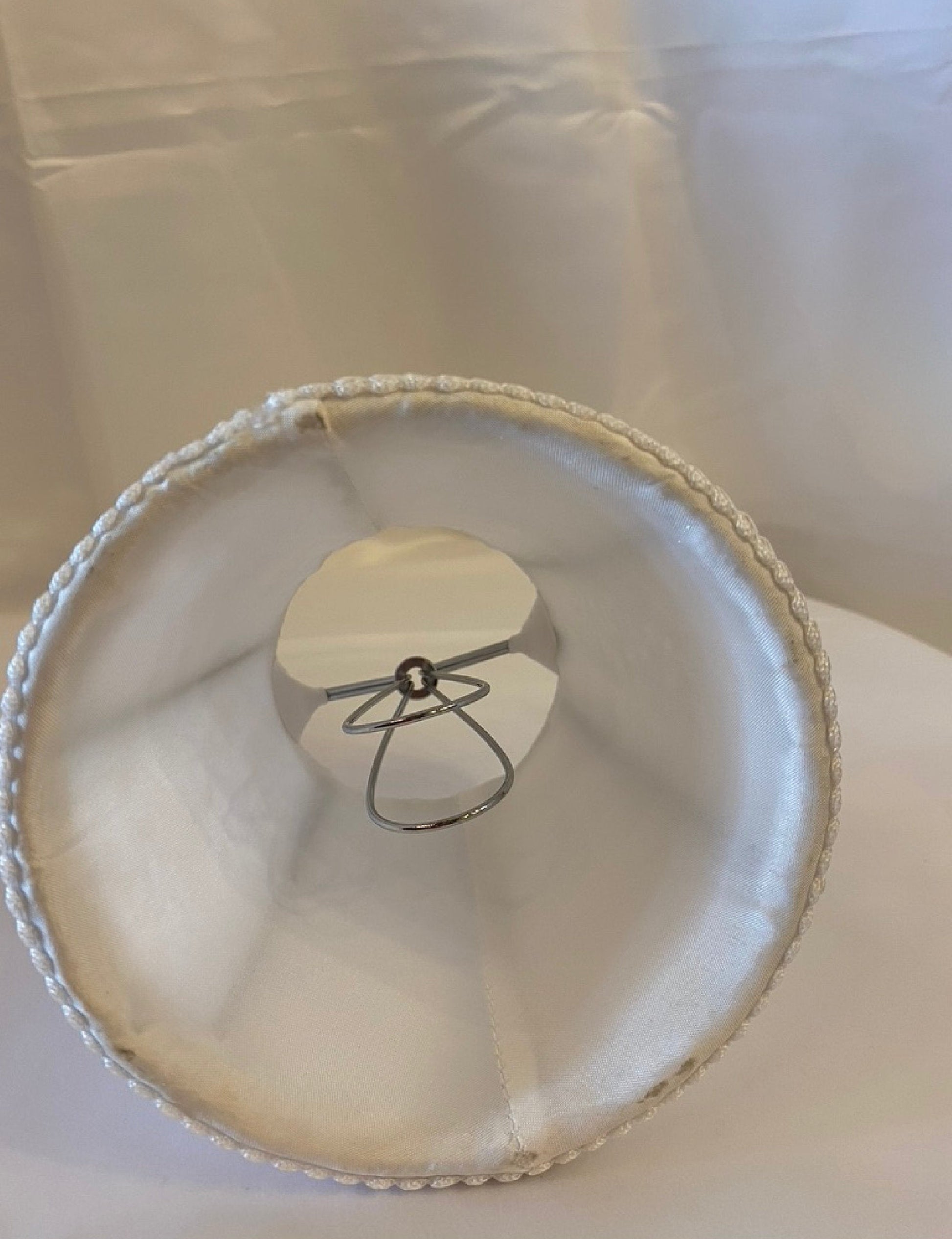 Interior view of clip-on lamp shade fitting