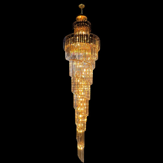 Grand Spiral Crystal Luxury Chandelier