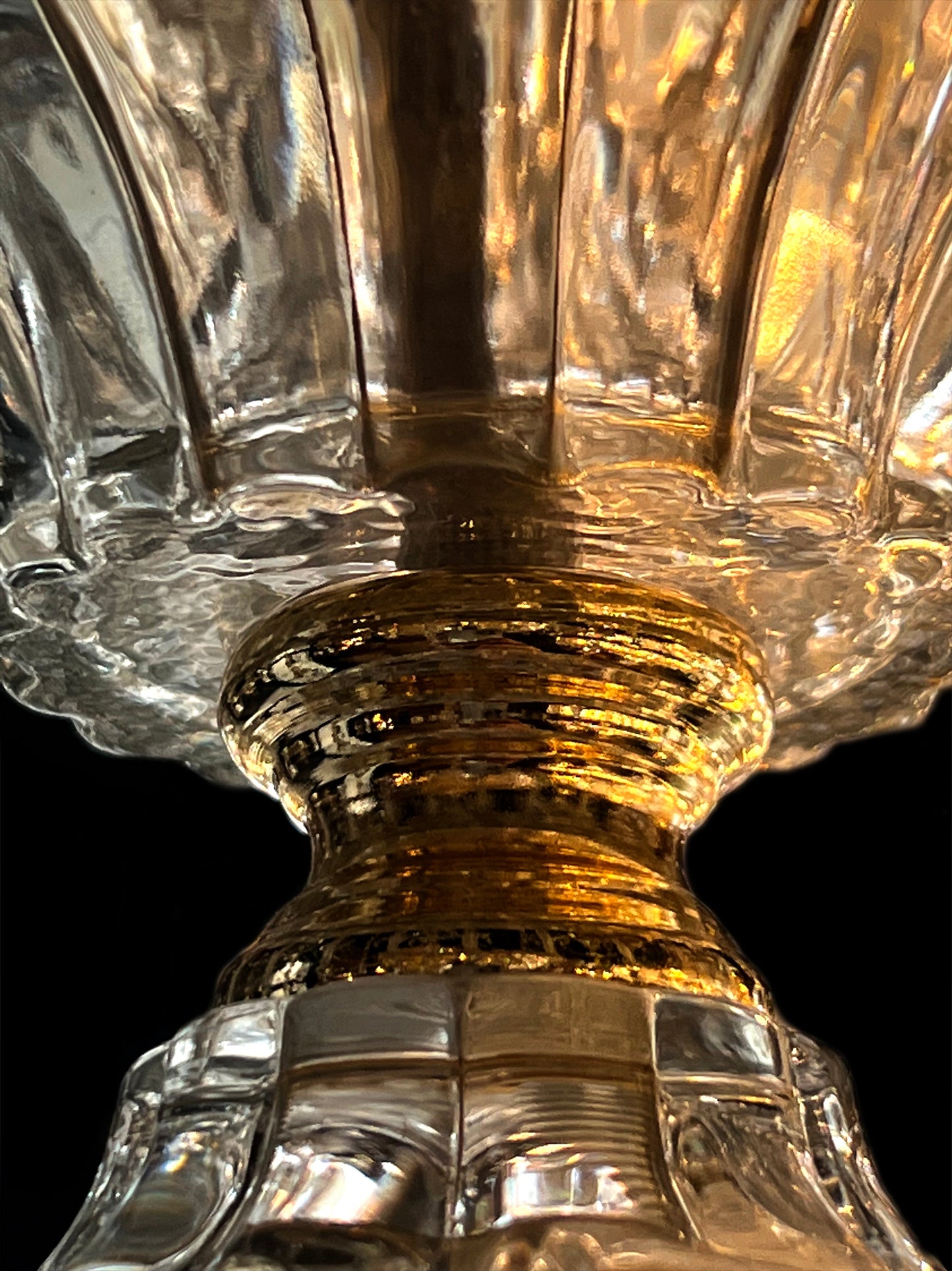 Empire Crystal Teardrop Gold Chandelier 40"