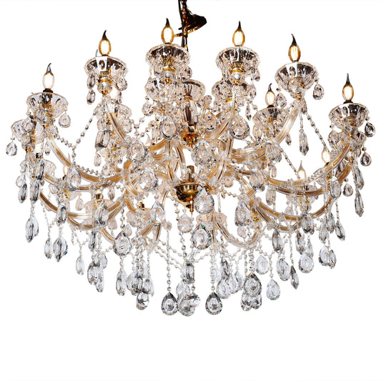 Maria Theresa 45" Wide Gold 24- Light Crystal Chandelier - Spot Light Inc