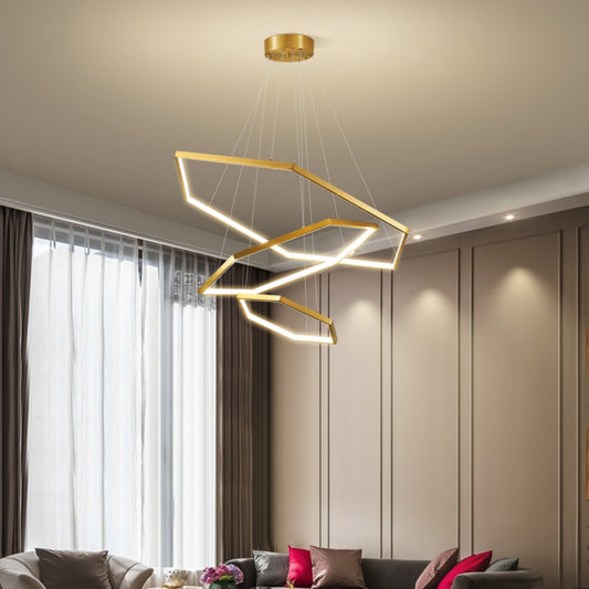 Luxury Acrylic Chandelier 31" Wide Gold LED Multi- Light Pendant - Spot Light Inc