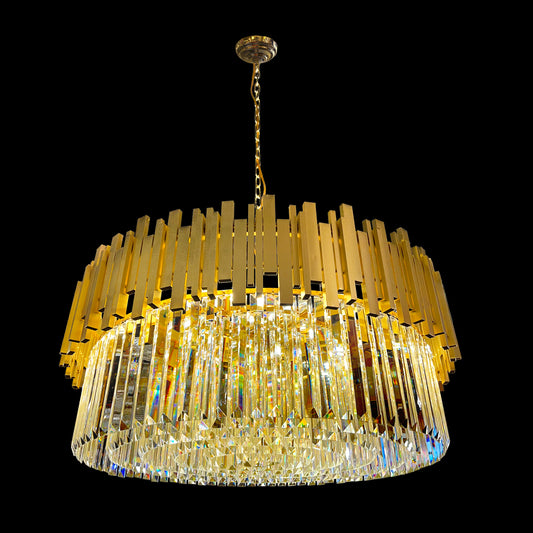 Luxury 32" Wide Crystal 12-Light Chandelier