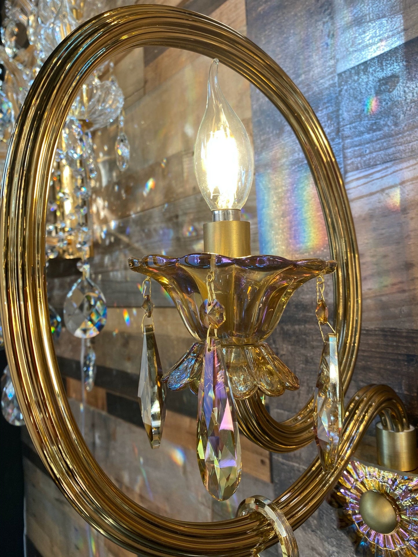 Crystal Wall Sconces,Gold Wall lamp - Spot Light Inc