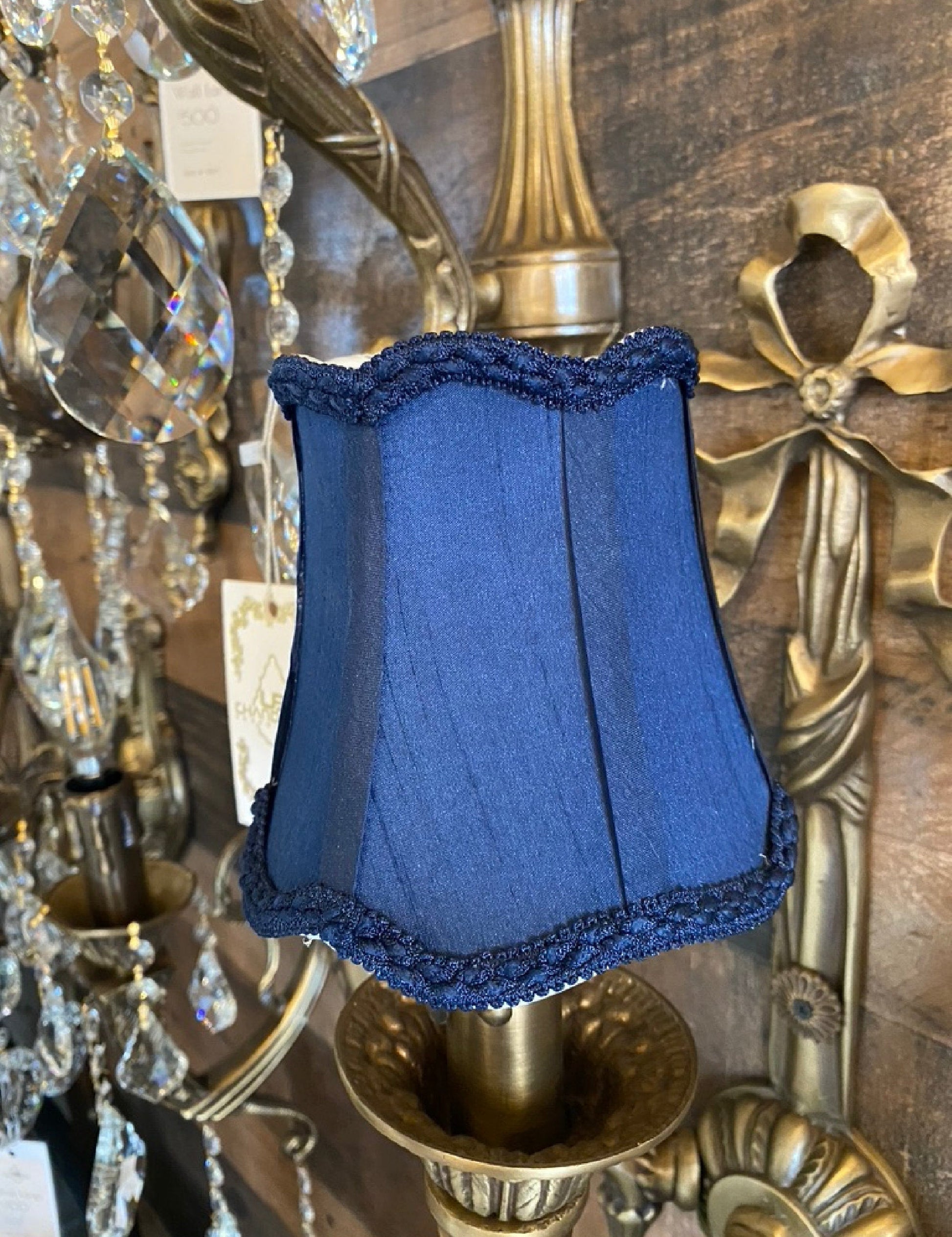 Navy Blue Shade Cover for chandelier and Lamps - Spot Light Inc