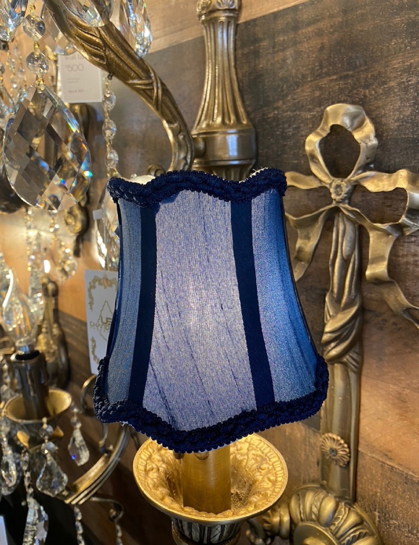 Navy Blue Shade Cover for chandelier and Lamps - Spot Light Inc