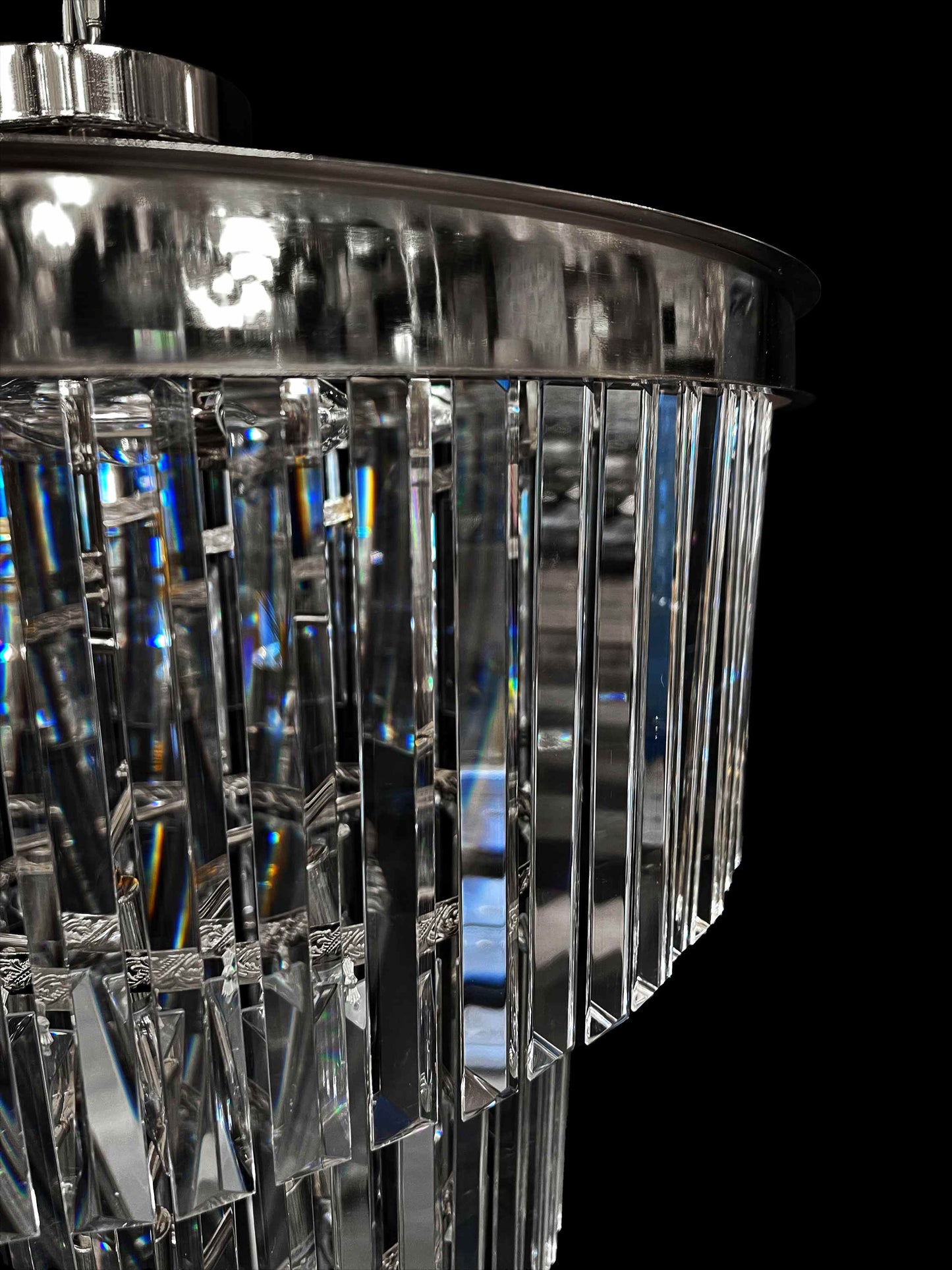 Chandelier 15- Lights Crystal  25.5" Wide Chrome Finish